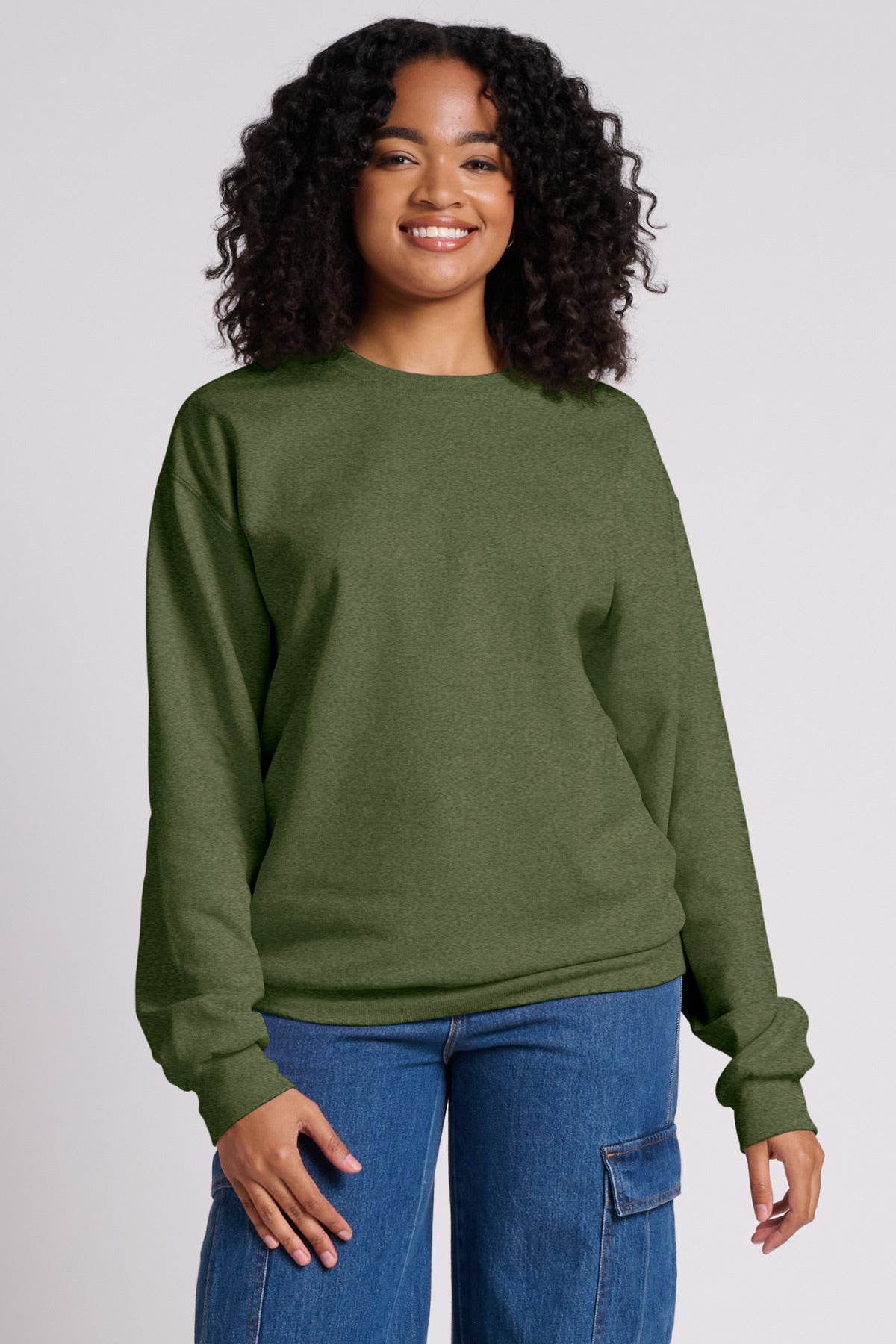 Jerzees Ultimate? Unisex CVC Ring Spun Crewneck Sweatshirt IC48M