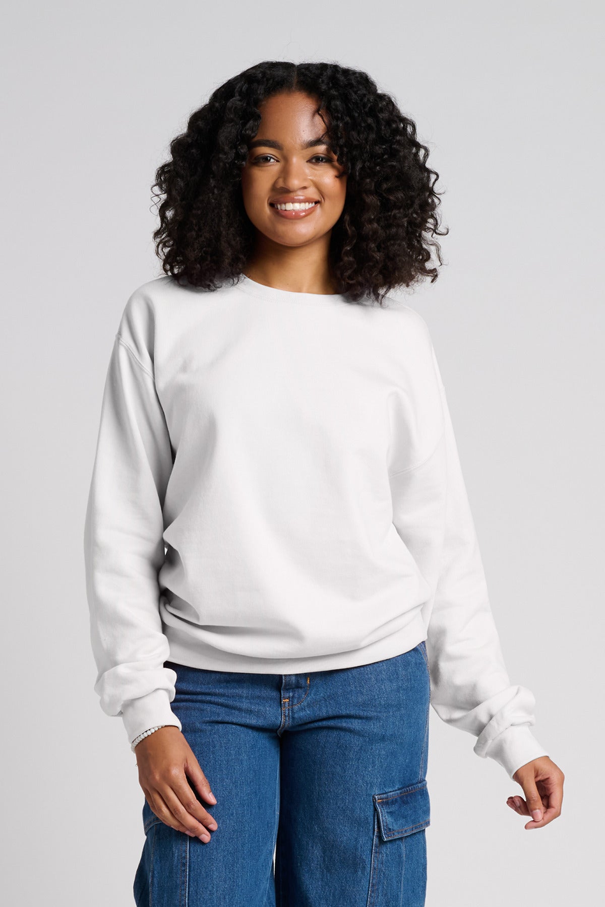 Jerzees Ultimate? Unisex CVC Ring Spun Crewneck Sweatshirt IC48M