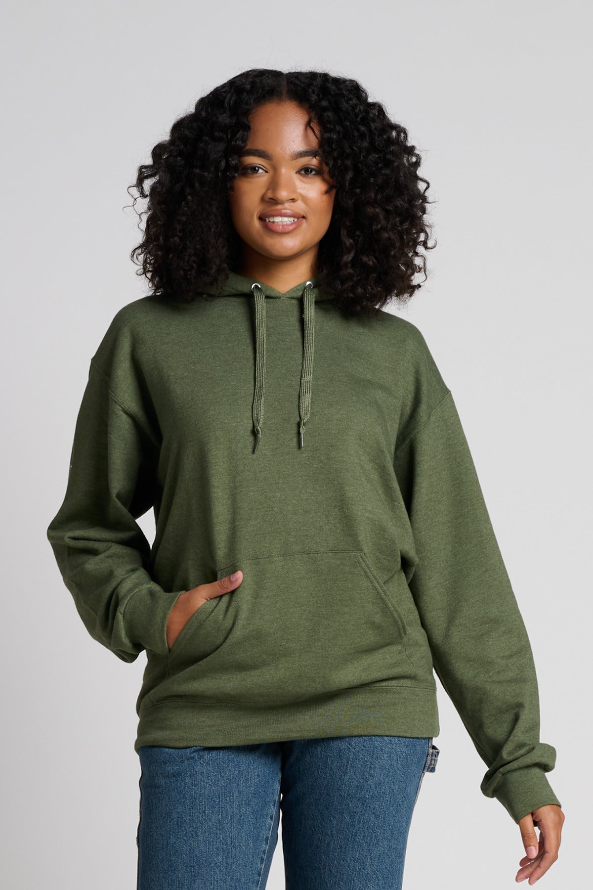 Jerzees Ultimate? Unisex CVC Ring Spun Hooded Sweatshirt IC49M