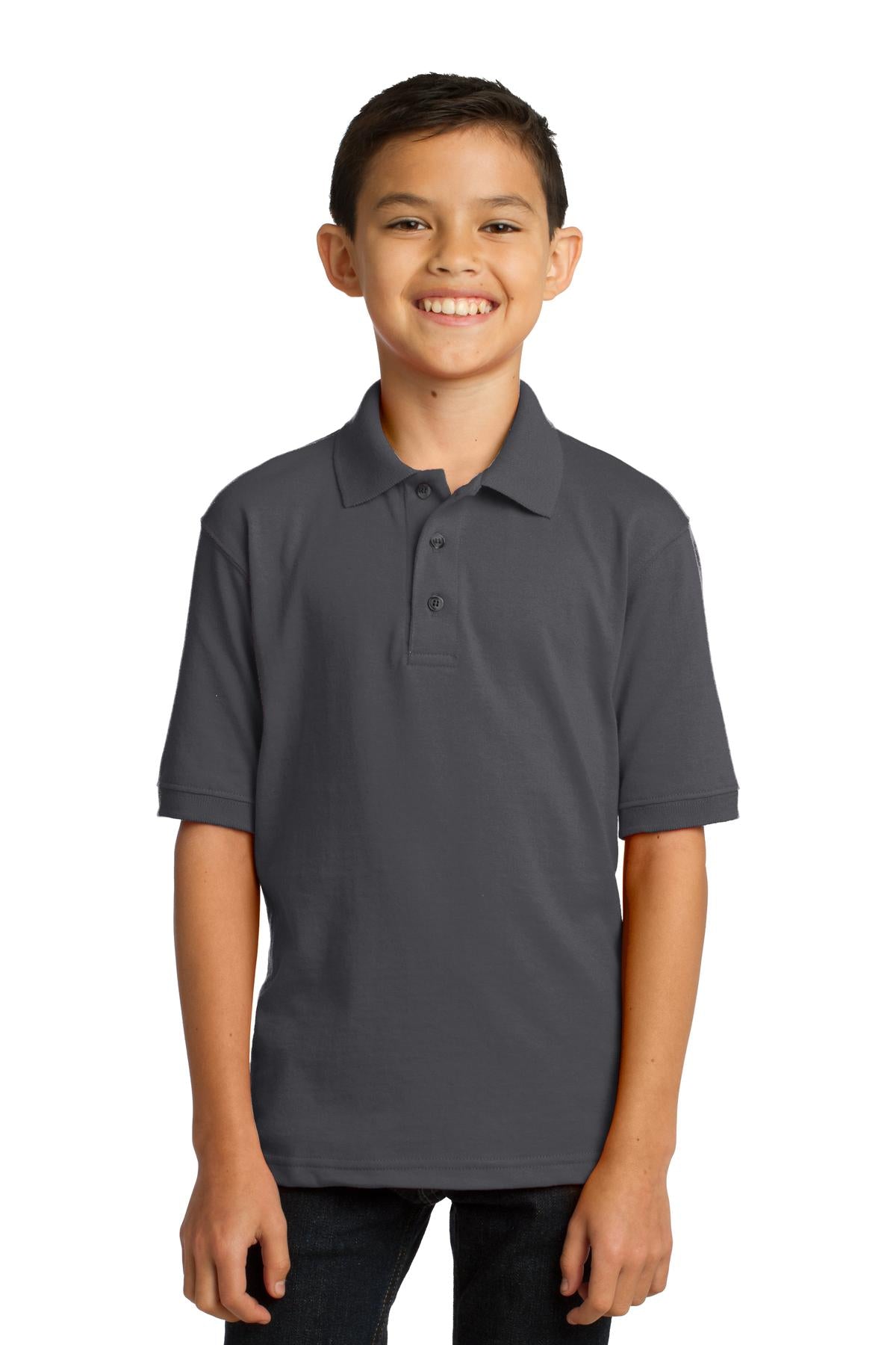Port & Company? Youth Core Blend Jersey Knit Polo. KP55Y