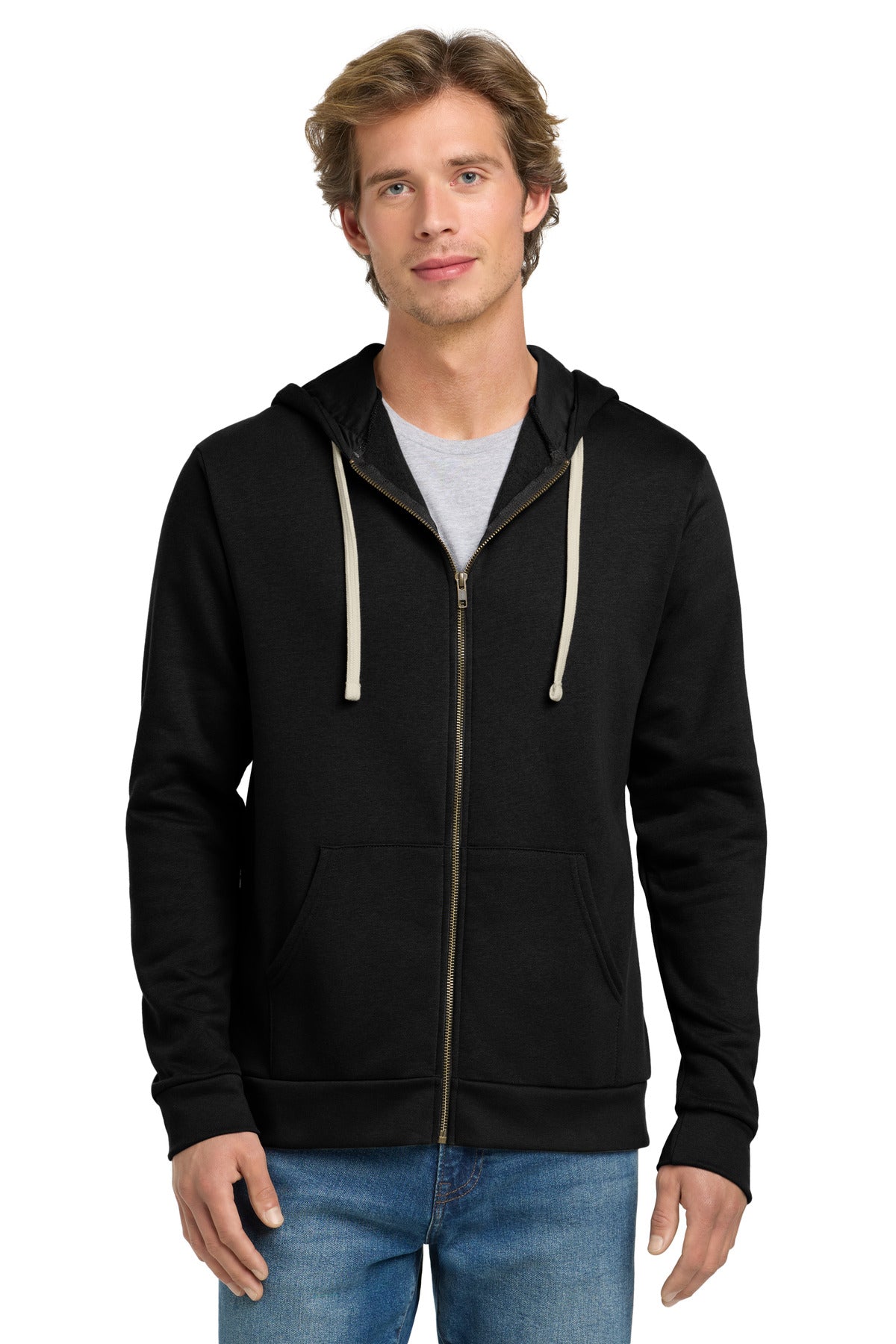 Next Level Apparel? Adult Santa Barbara Zip Hoodie. NL9602