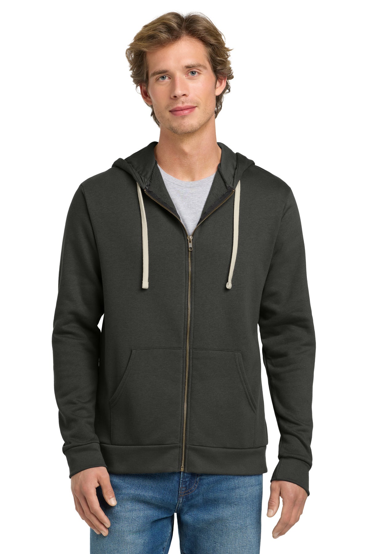 Next Level Apparel? Adult Santa Barbara Zip Hoodie. NL9602
