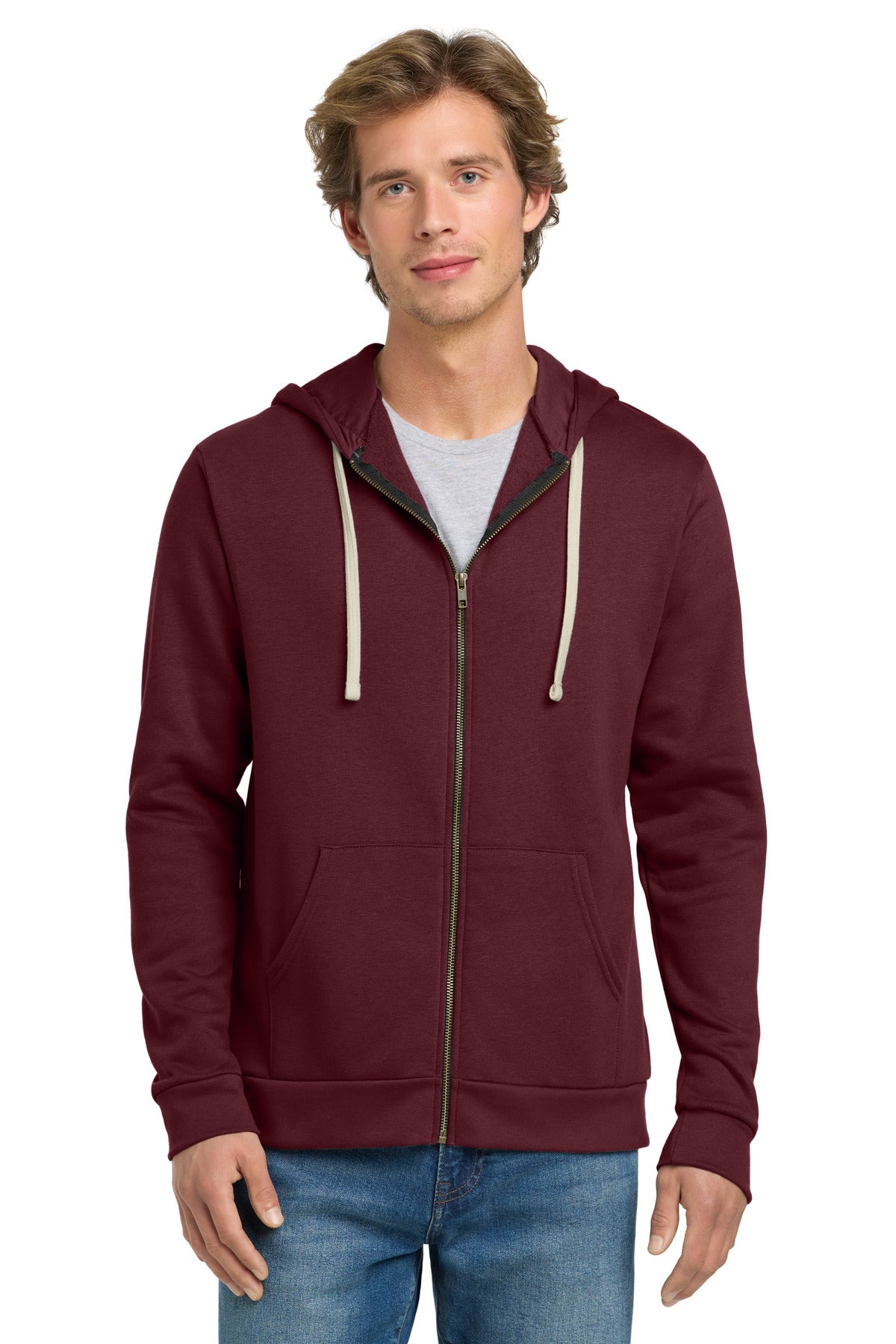 Next Level Apparel? Adult Santa Barbara Zip Hoodie. NL9602