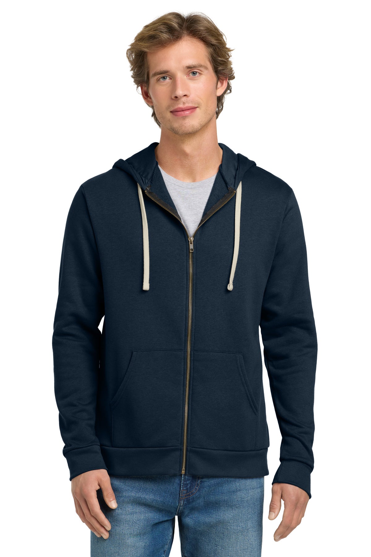 Next Level Apparel? Adult Santa Barbara Zip Hoodie. NL9602