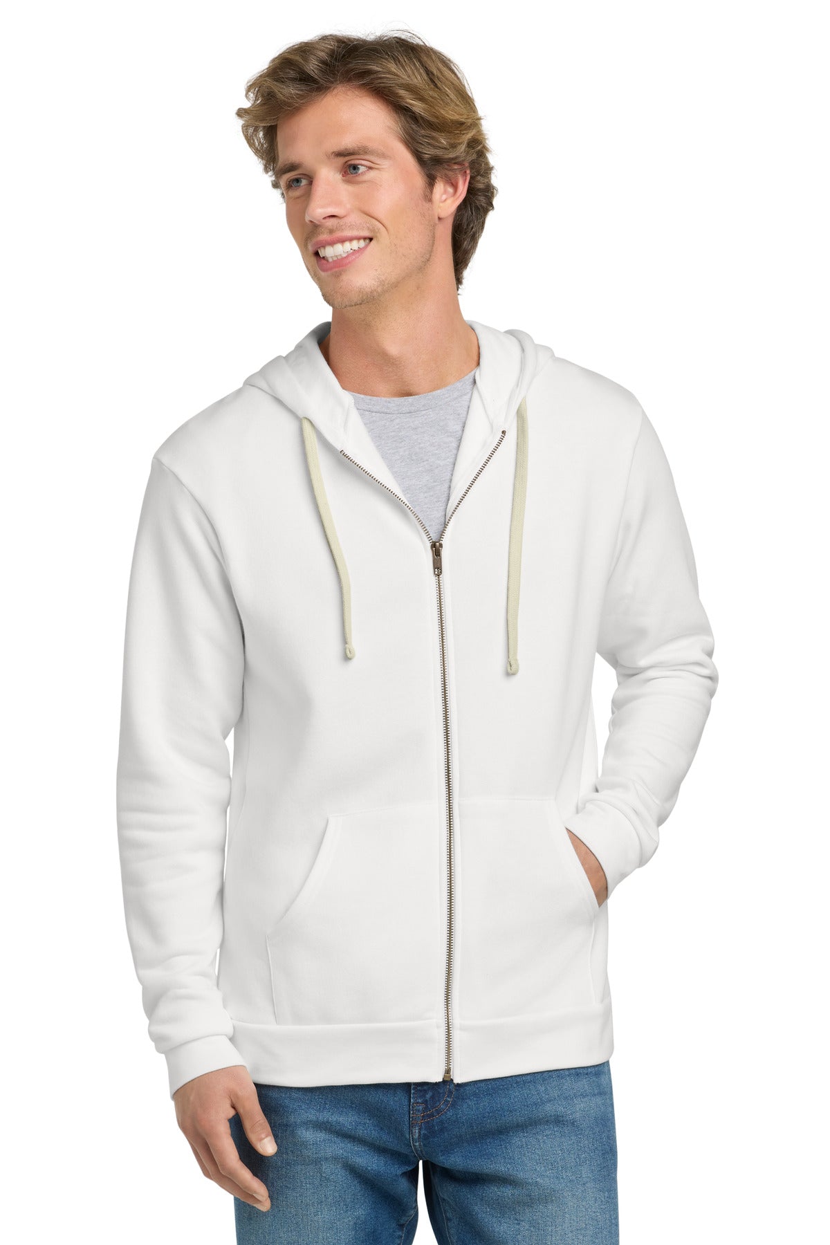 Next Level Apparel? Adult Santa Barbara Zip Hoodie. NL9602