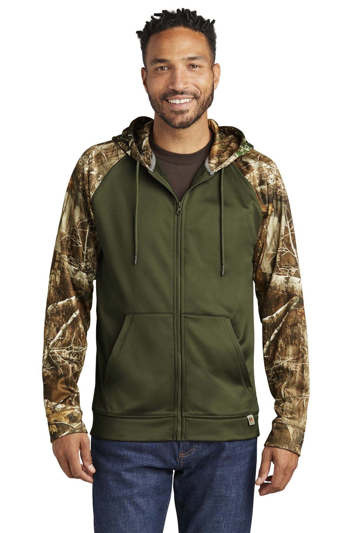 Russell Outdoors? Realtree? Performance Colorblock Full-Zip Hoodie RU452