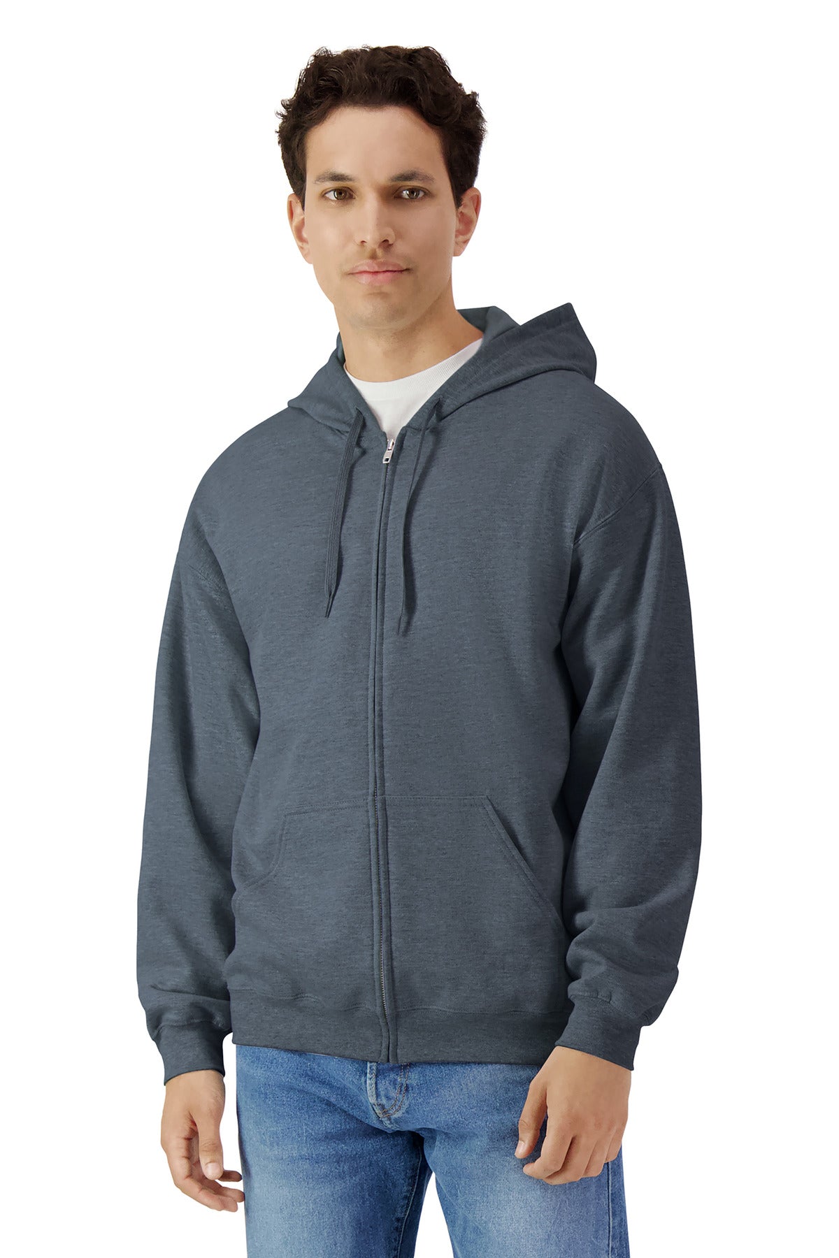 Gildan Softstyle? Midweight Fleece Full-Zip Hooded Sweatshirt SF600