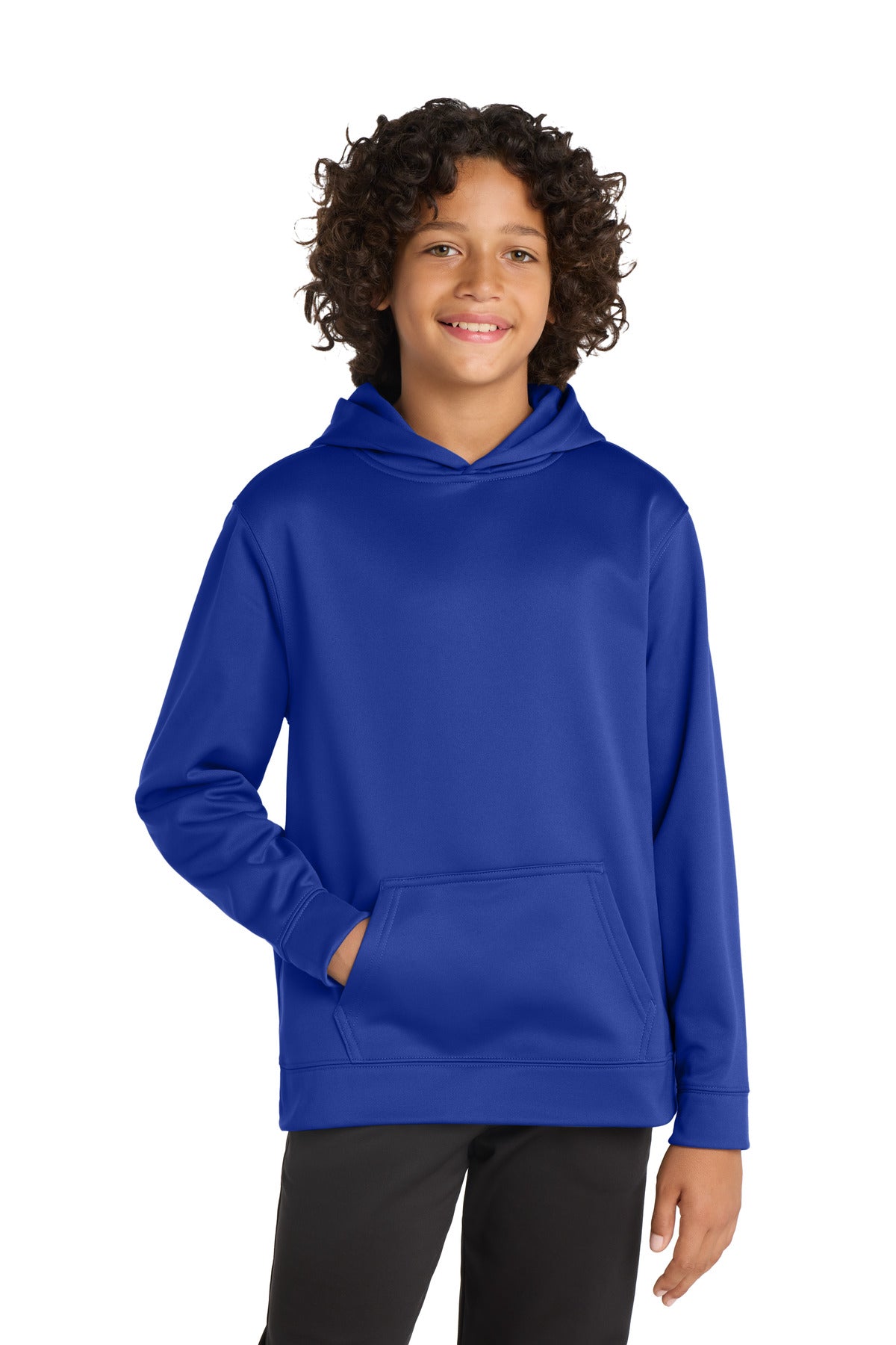 Sport-Tek® Youth Sport-Wick® Fleece Hooded Pullover. YST244