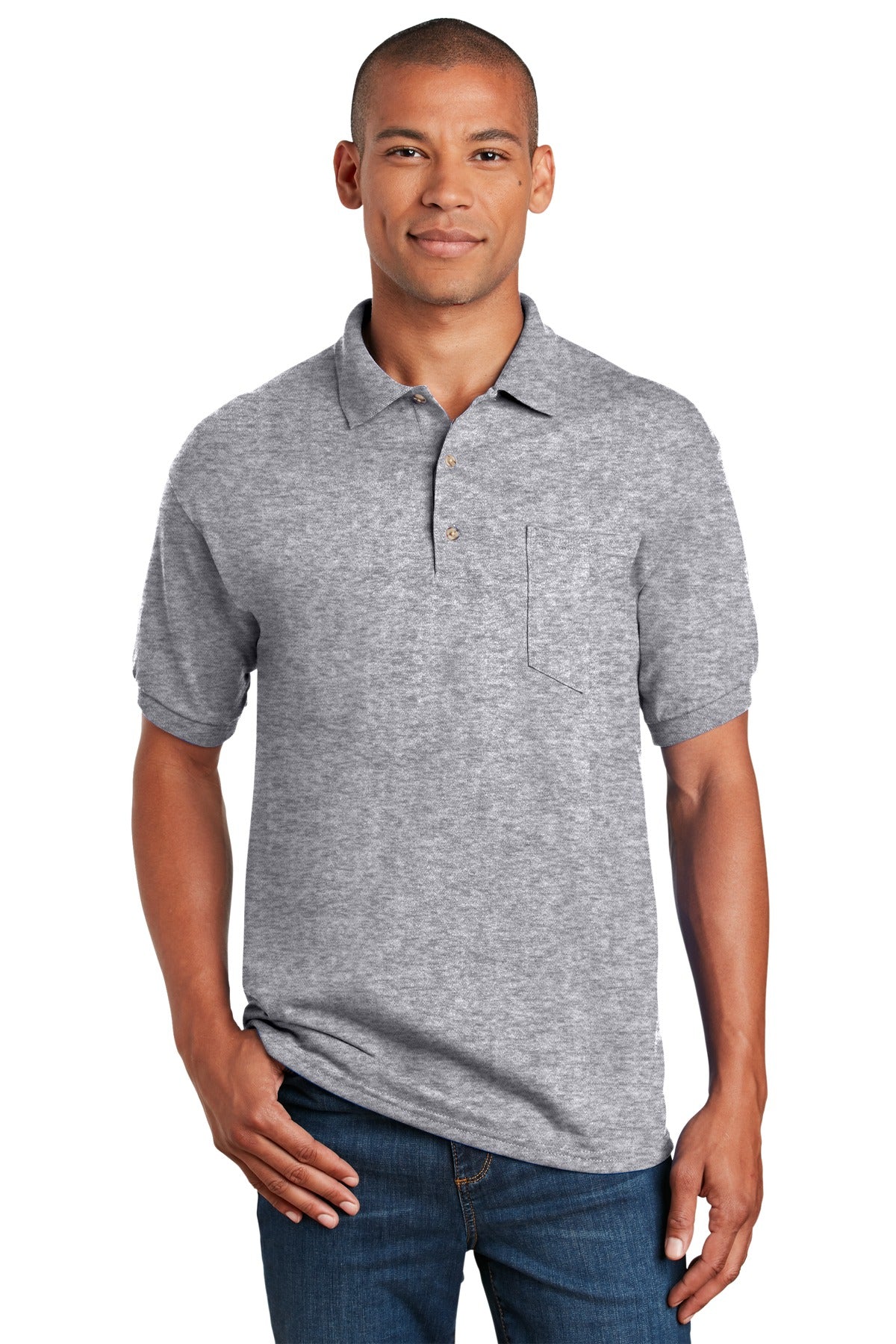 Gildan® DryBlend® 6-Ounce Jersey Knit Sport Shirt with Pocket. 8900