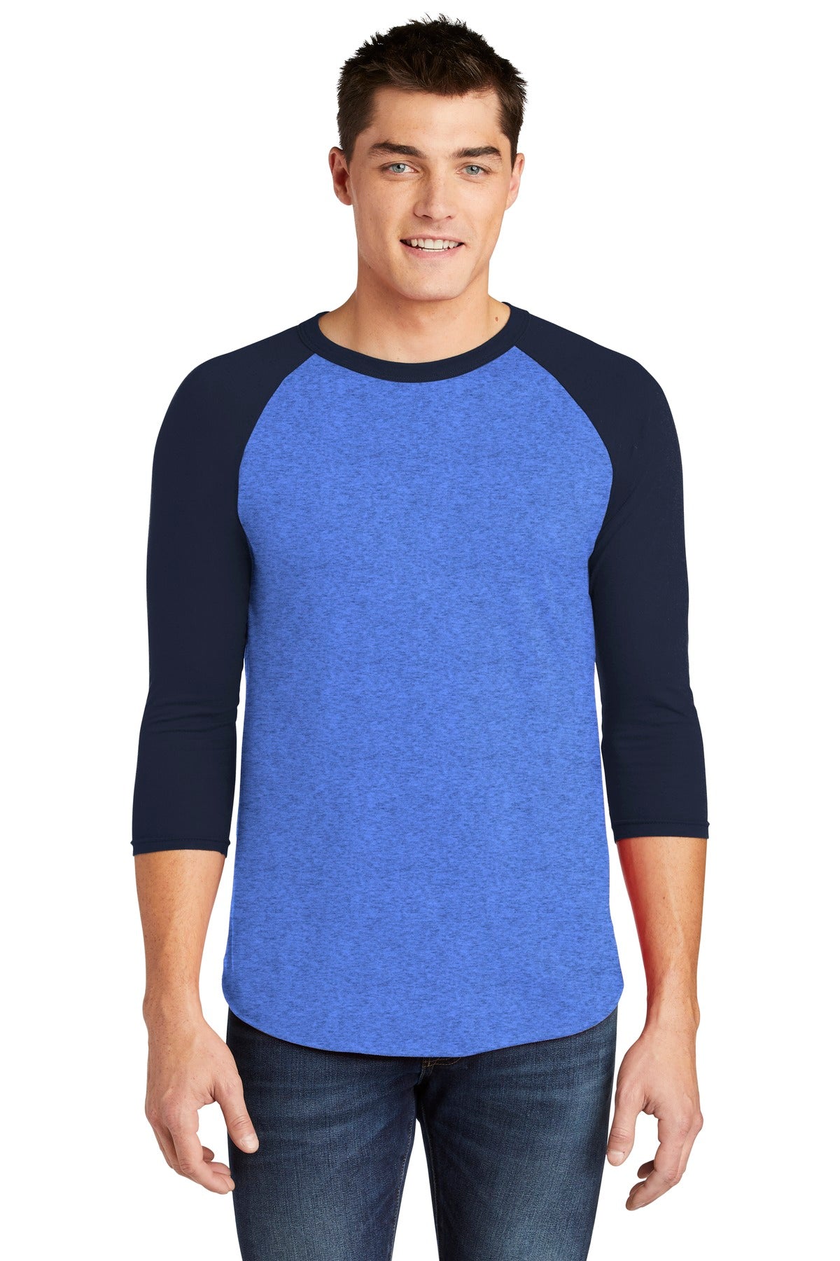 American Apparel ® Poly-Cotton 3/4-Sleeve Raglan T-Shirt. BB453W