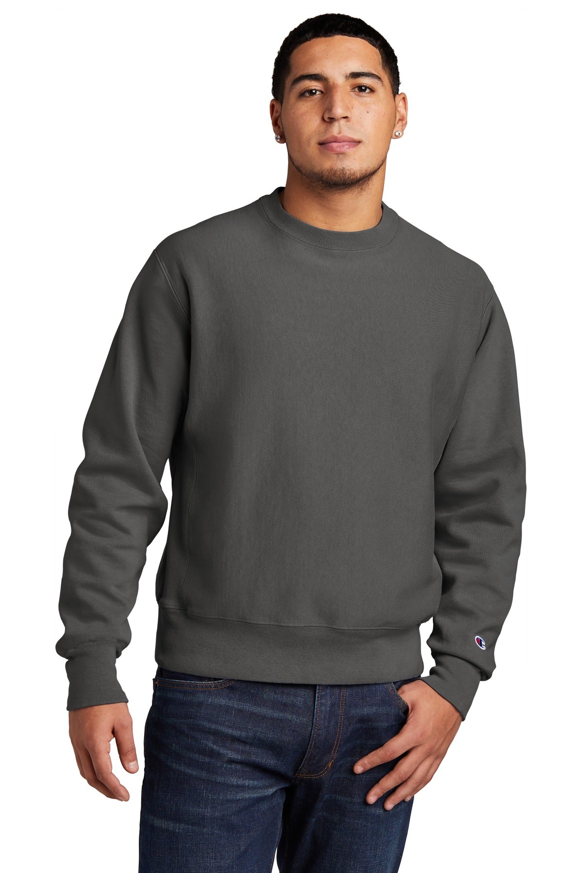 Champion ? Reverse Weave ? Garment-Dyed Crewneck Sweatshirt. GDS149
