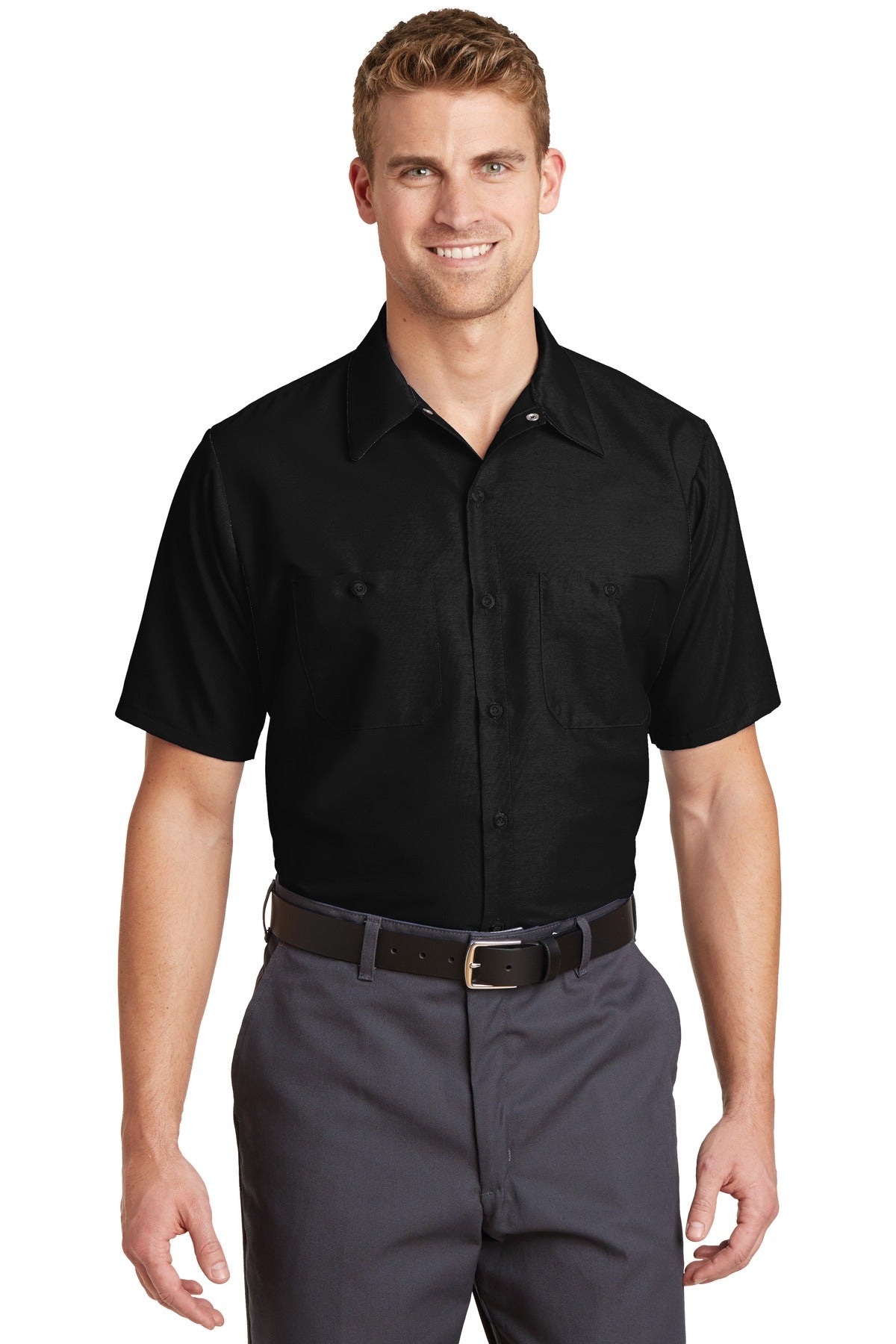 Red Kap® Short Sleeve Industrial Work Shirt.  SP24