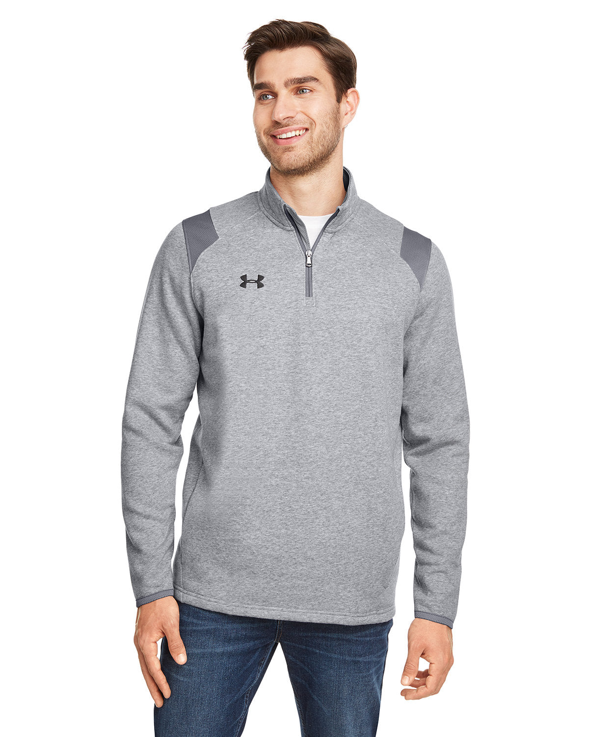 Men's Hustle Quarter-Zip Pullover Sweatshirt