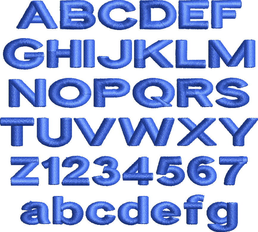 EMBROIDERY FONTS