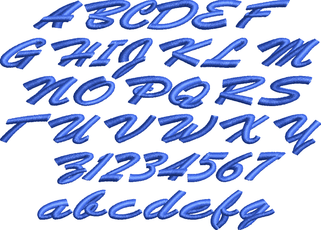 EMBROIDERY FONTS