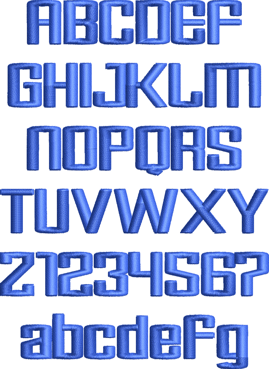 EMBROIDERY FONTS