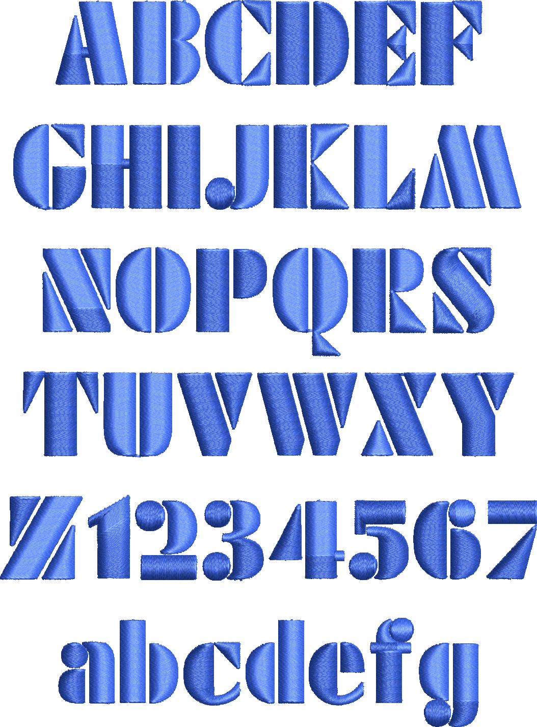 EMBROIDERY FONTS