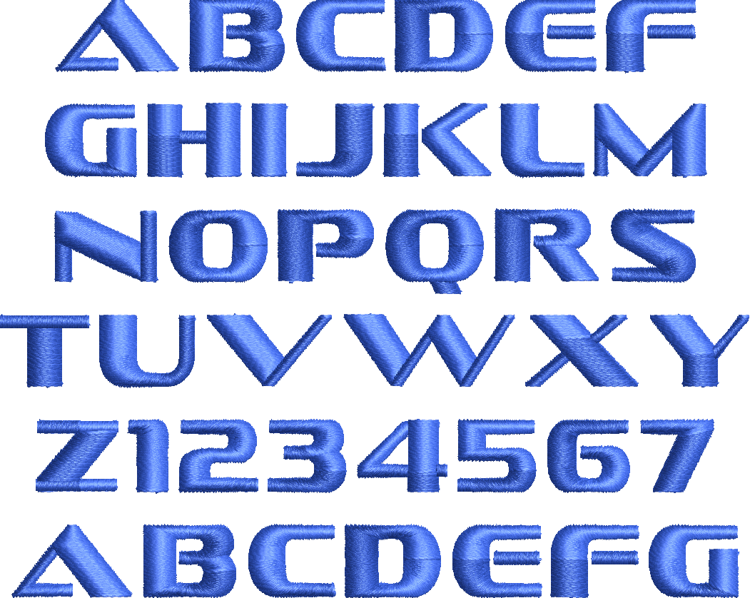 EMBROIDERY FONTS