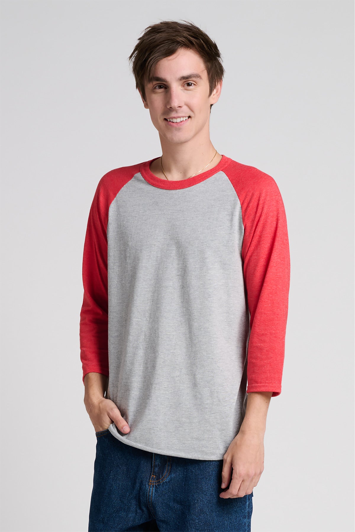 Jerzees? Unisex Premium Blend Combed Ring Spun 3/4-Sleeve Raglan 560R