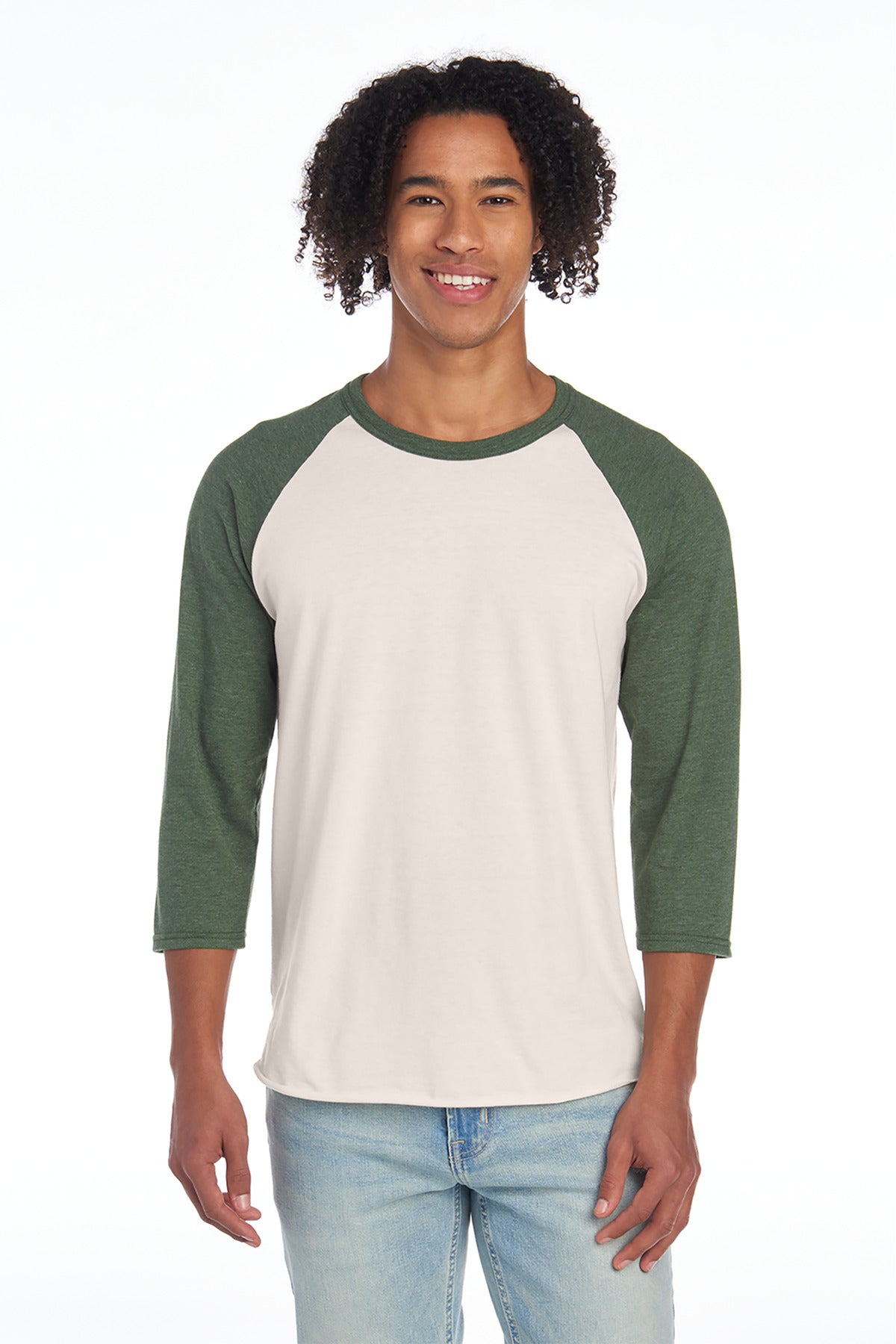 Jerzees? Unisex Premium Blend Combed Ring Spun 3/4-Sleeve Raglan 560R