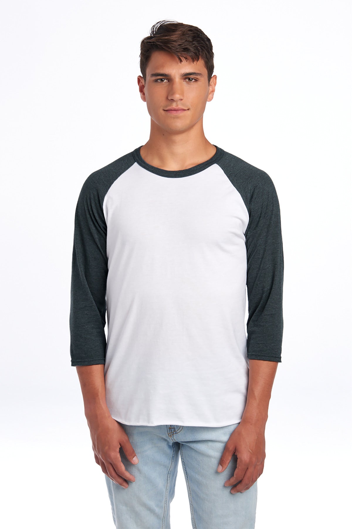Jerzees? Unisex Premium Blend Combed Ring Spun 3/4-Sleeve Raglan 560R