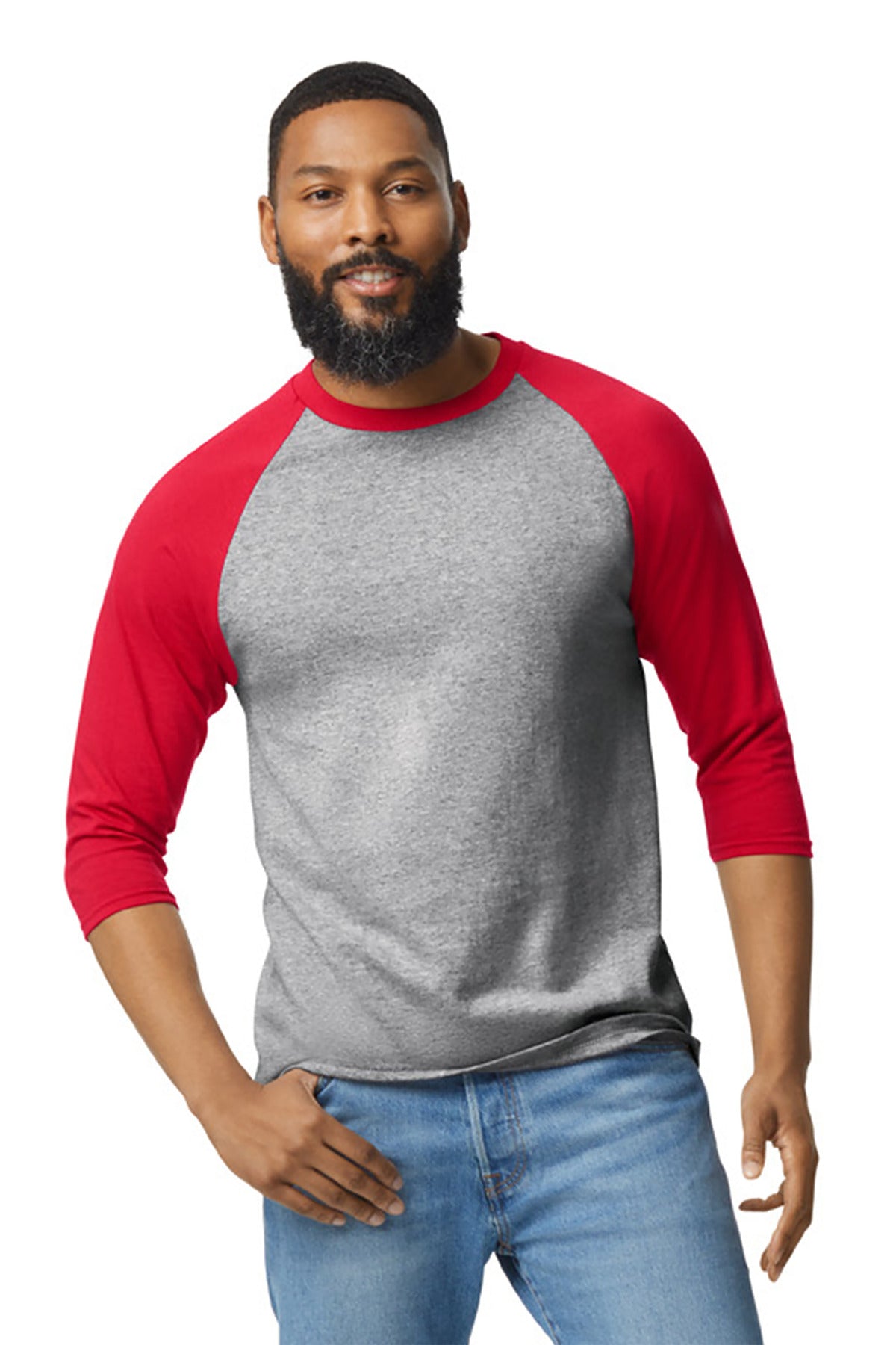 Gildan? Heavy Cotton&#8482; 3/4-Sleeve Raglan T-Shirt. 5700