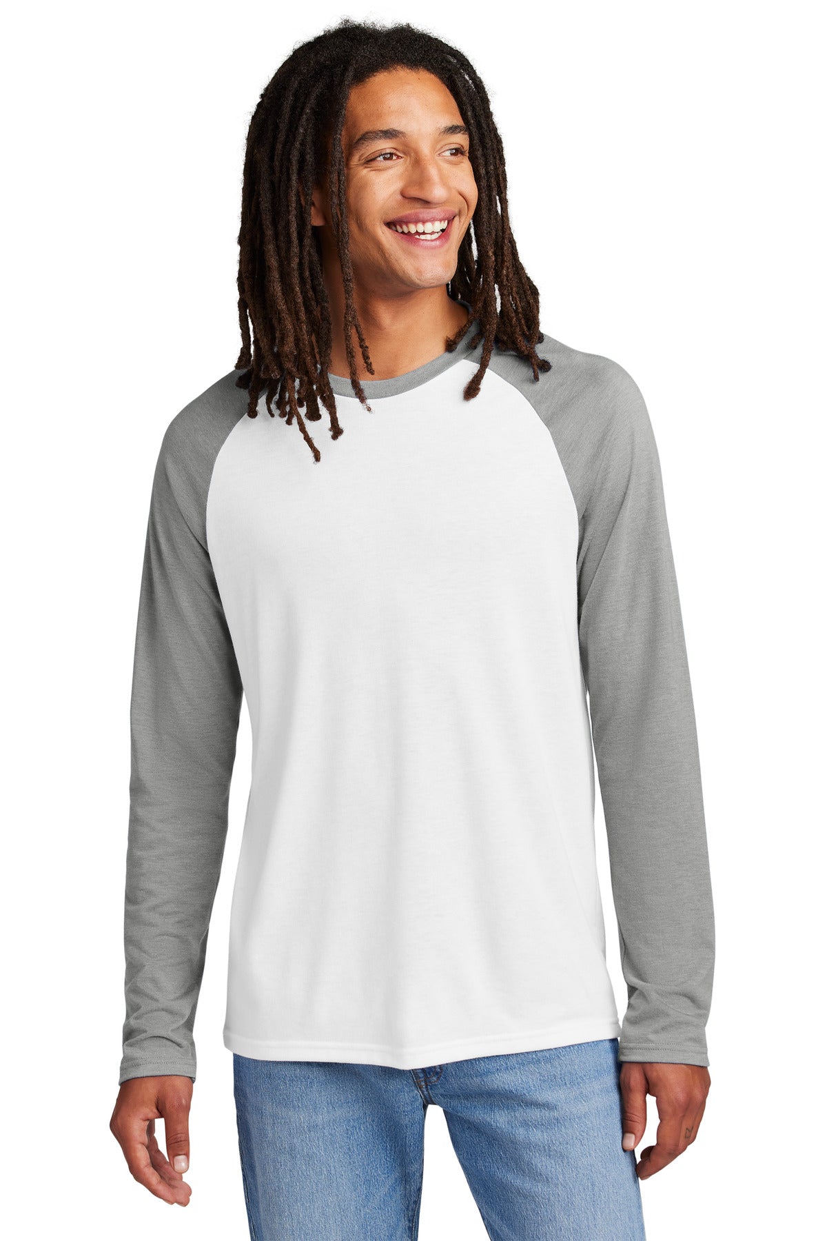 Allmade® Unisex Tri-Blend Long Sleeve Colorblock Raglan AL6009