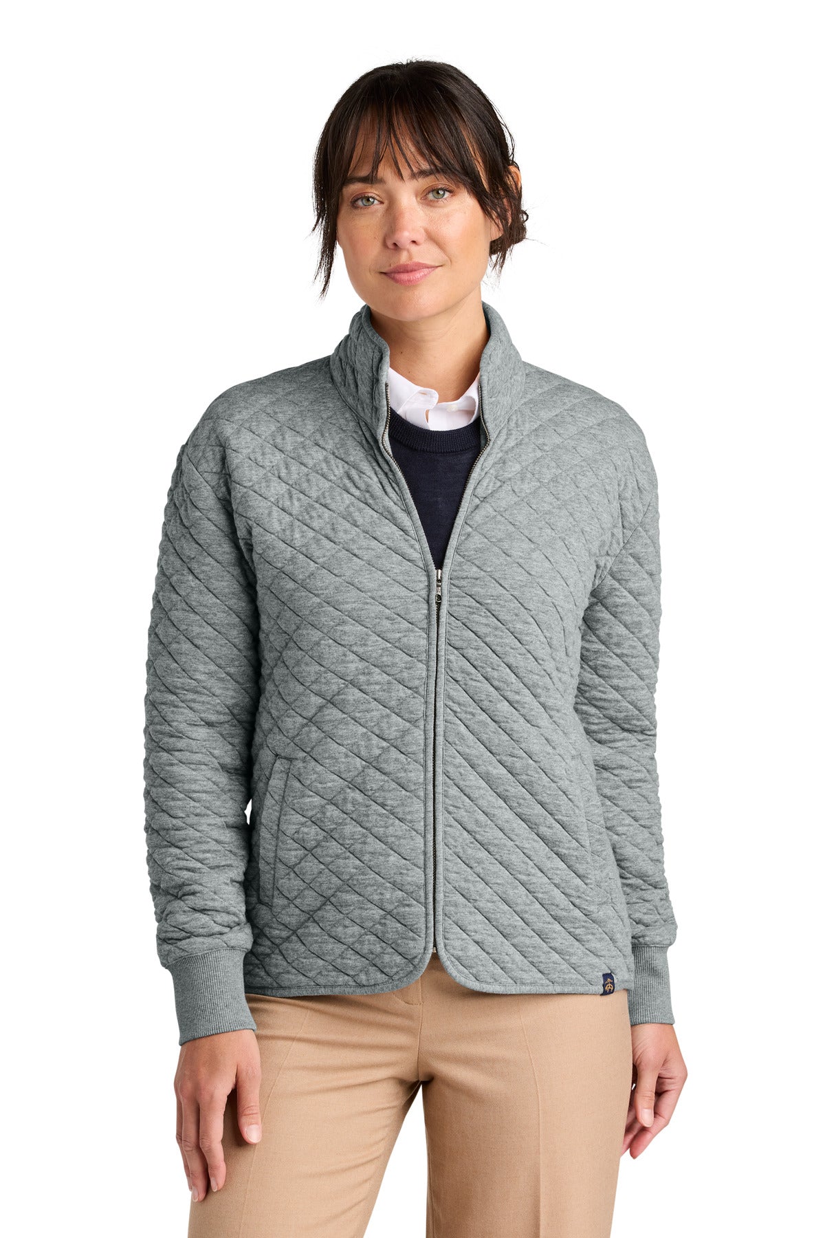 Brooks Brothers® Women's Diamond Quilt Full-Zip BB18213