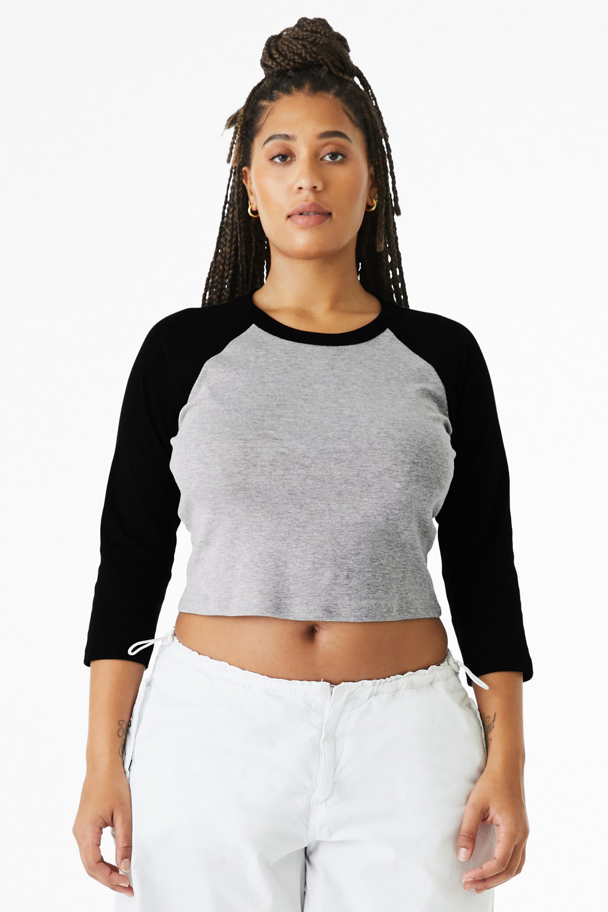 BELLA+CANVAS? Women's Micro Rib 3/4 Raglan Baby Tee BC1200