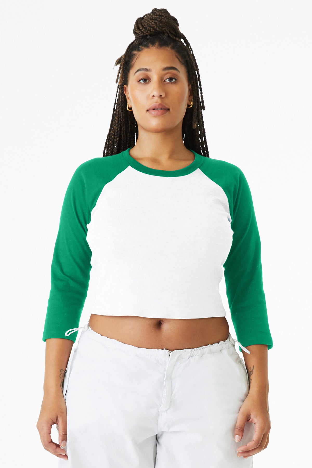 BELLA+CANVAS? Women's Micro Rib 3/4 Raglan Baby Tee BC1200