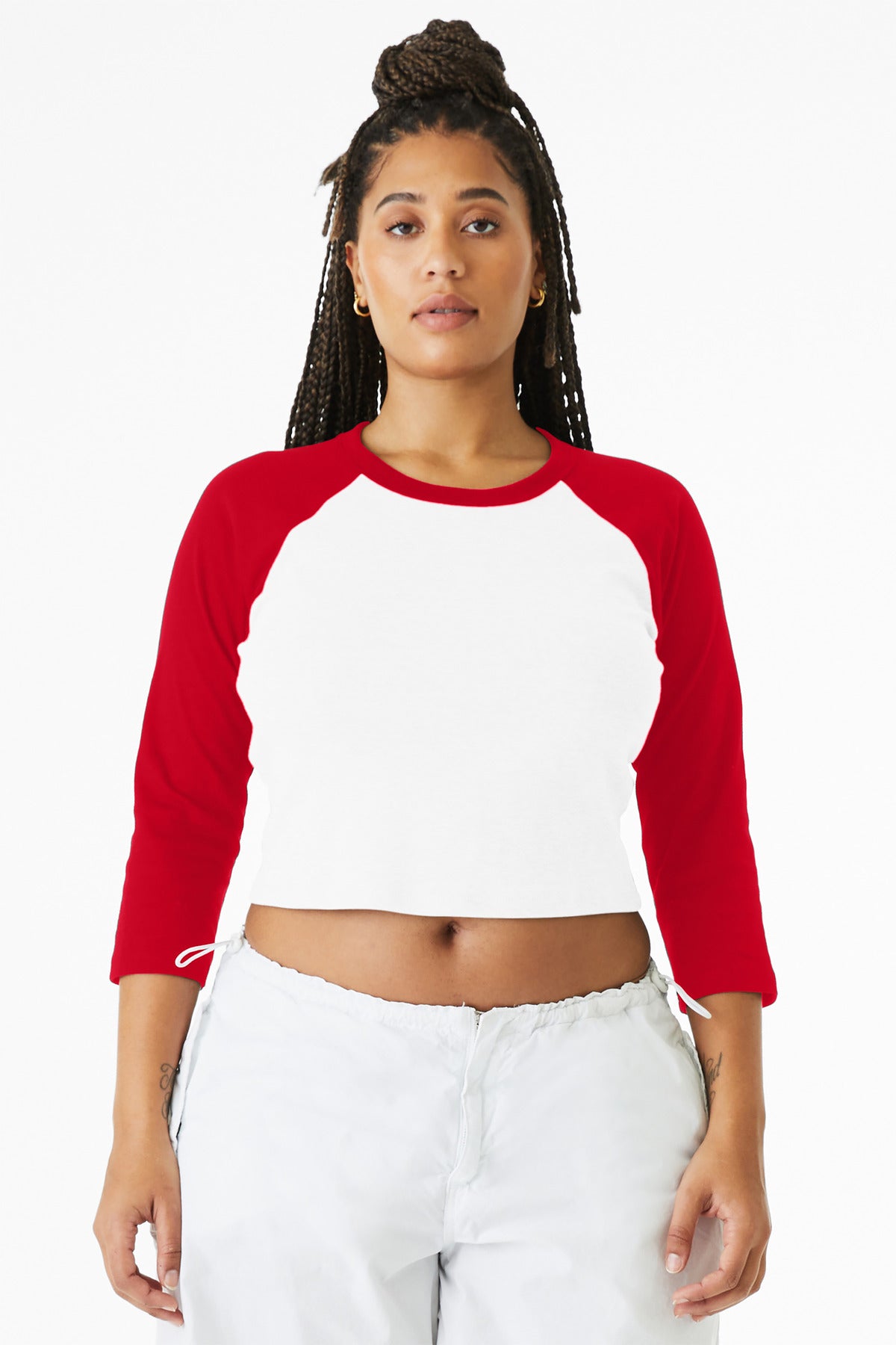 BELLA+CANVAS? Women's Micro Rib 3/4 Raglan Baby Tee BC1200