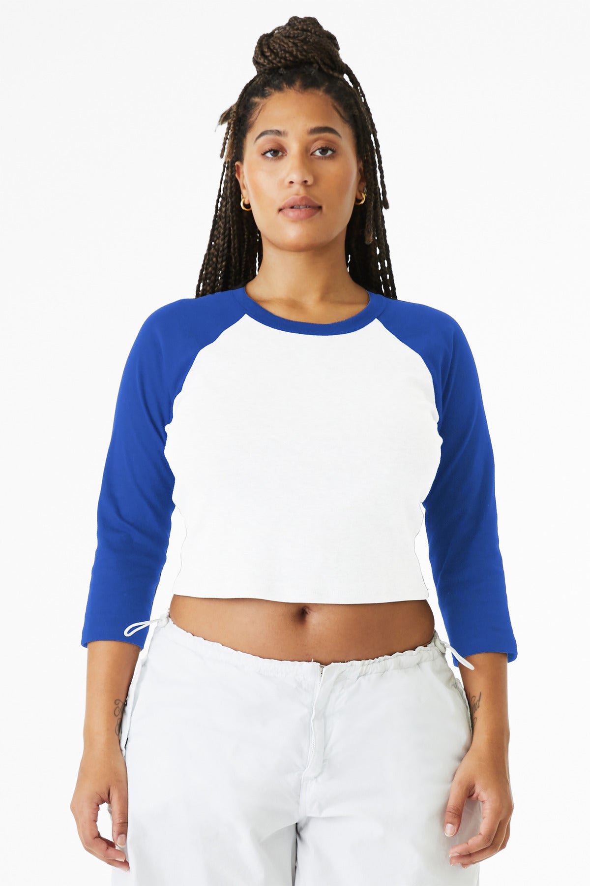 BELLA+CANVAS? Women's Micro Rib 3/4 Raglan Baby Tee BC1200