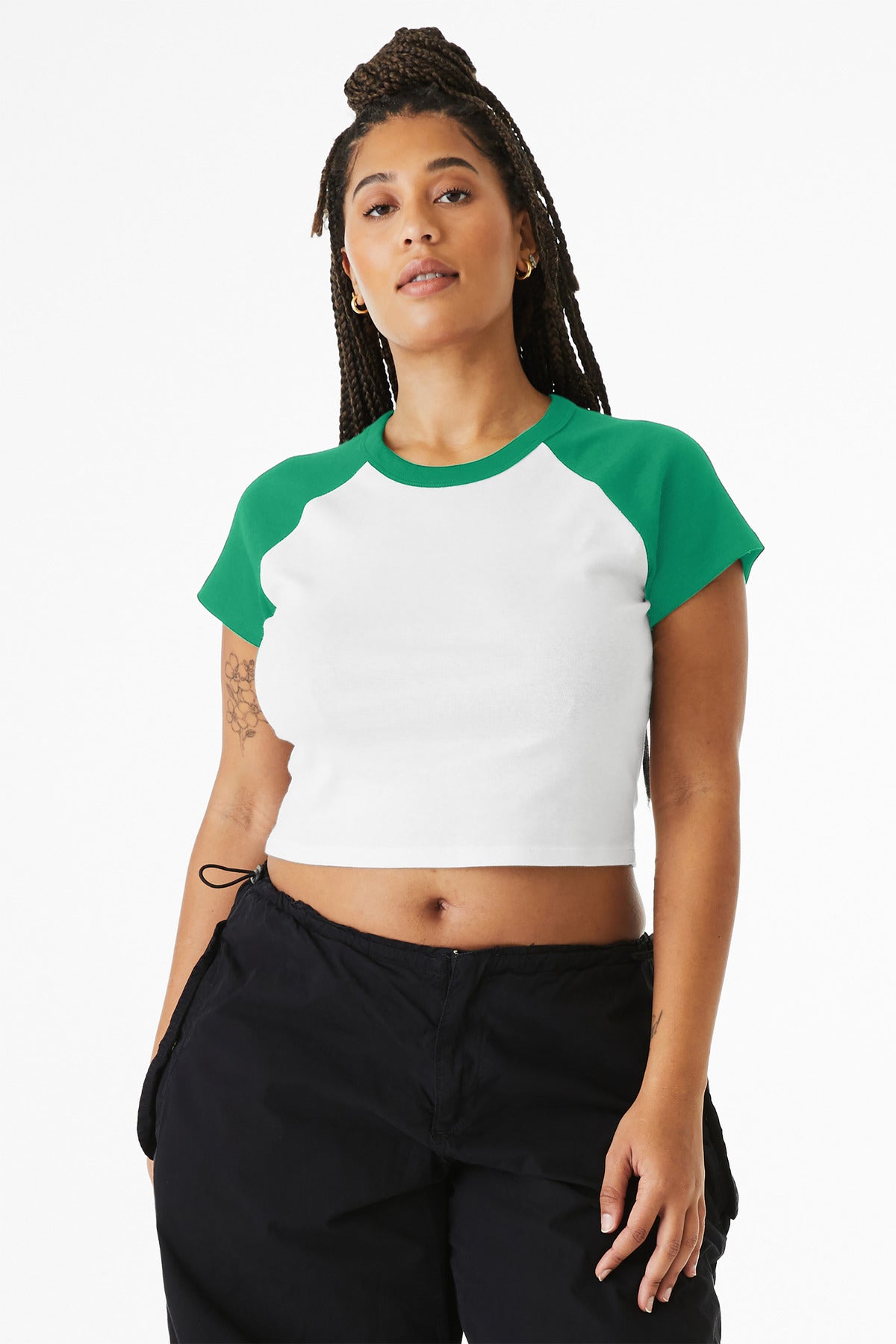 BELLA+CANVAS? Women's Micro Rib Raglan Baby Tee BC1201