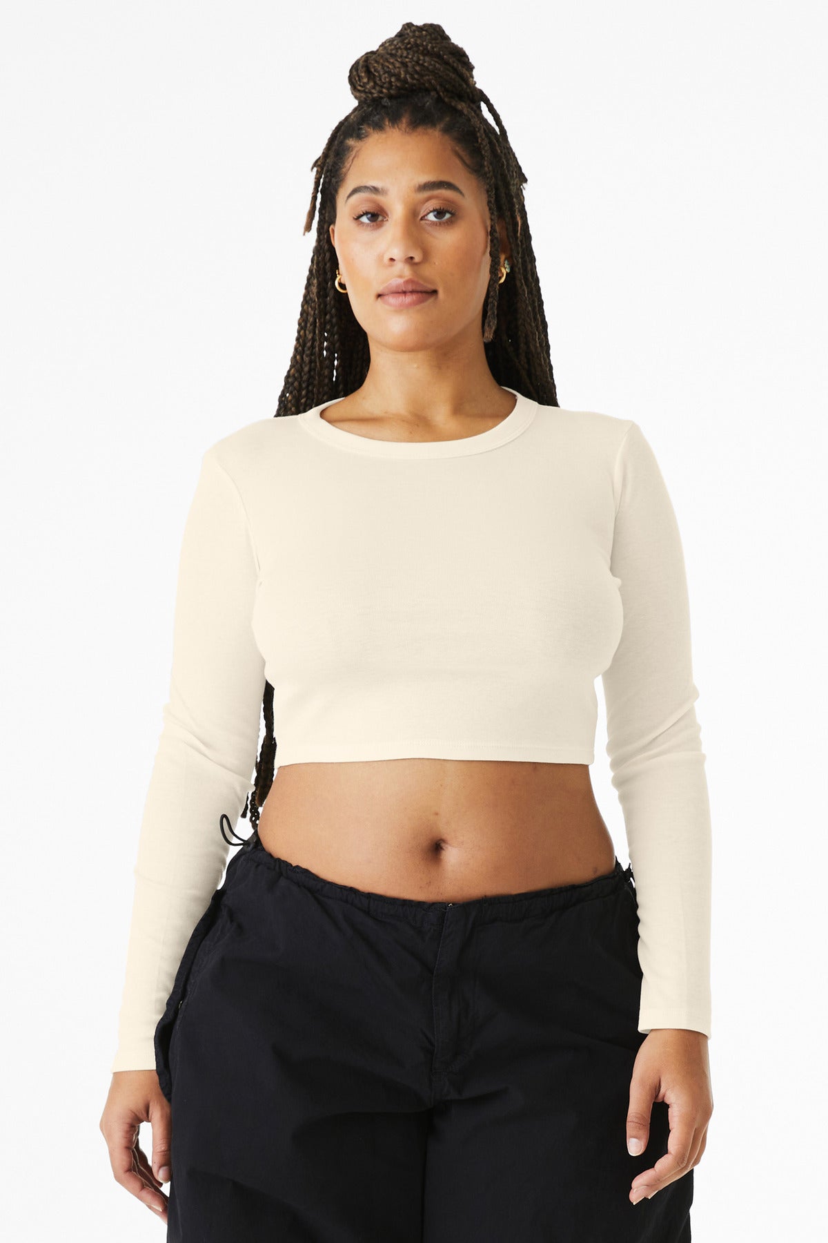 BELLA+CANVAS? Women's Micro Rib Long Sleeve Baby Tee BC1501