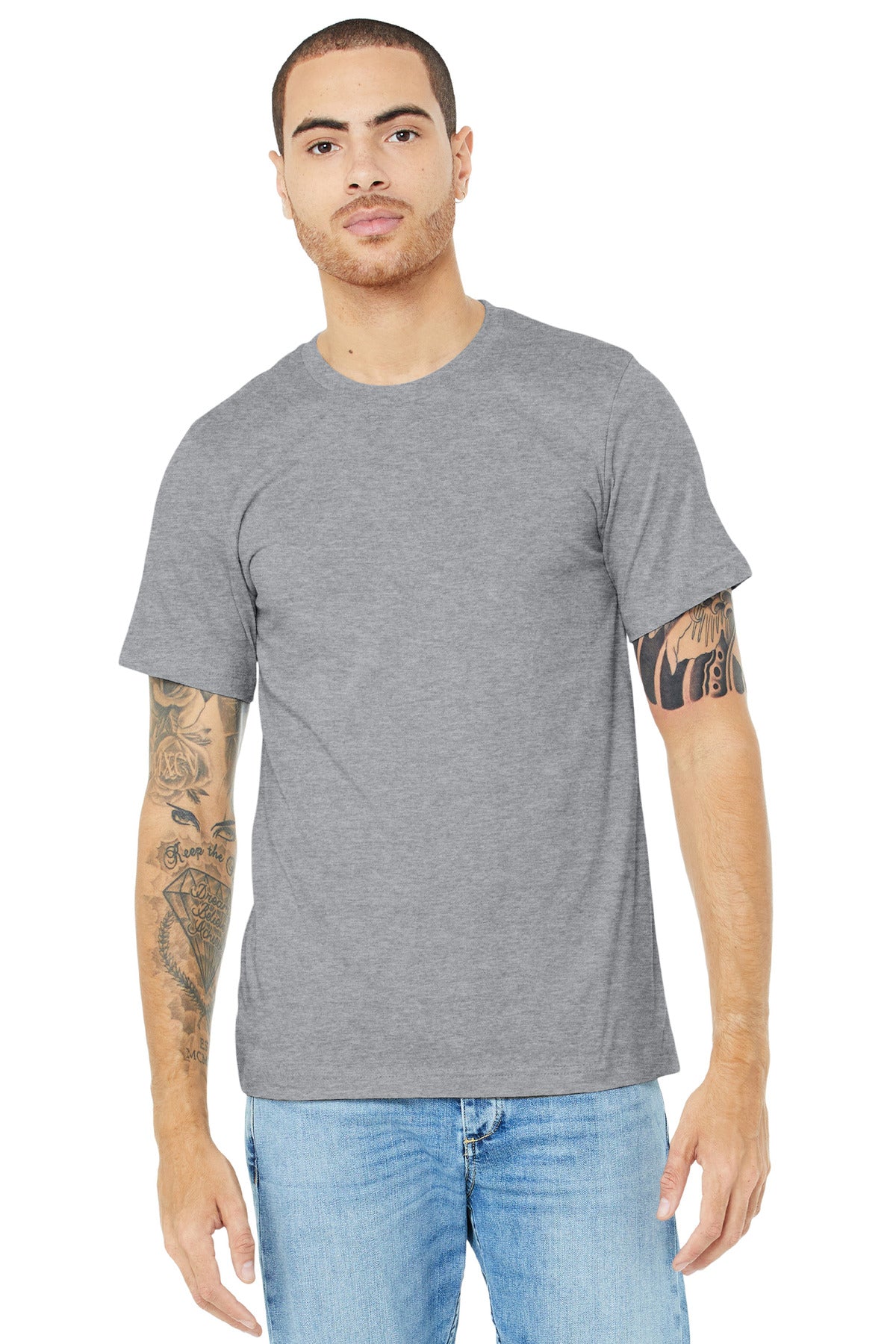 BELLA+CANVAS ® Unisex Heather CVC Short Sleeve Tee. BC3001CVC