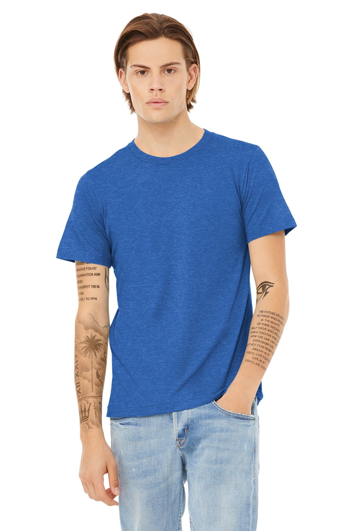 BELLA+CANVAS ® Unisex Heather CVC Short Sleeve Tee. BC3001CVC