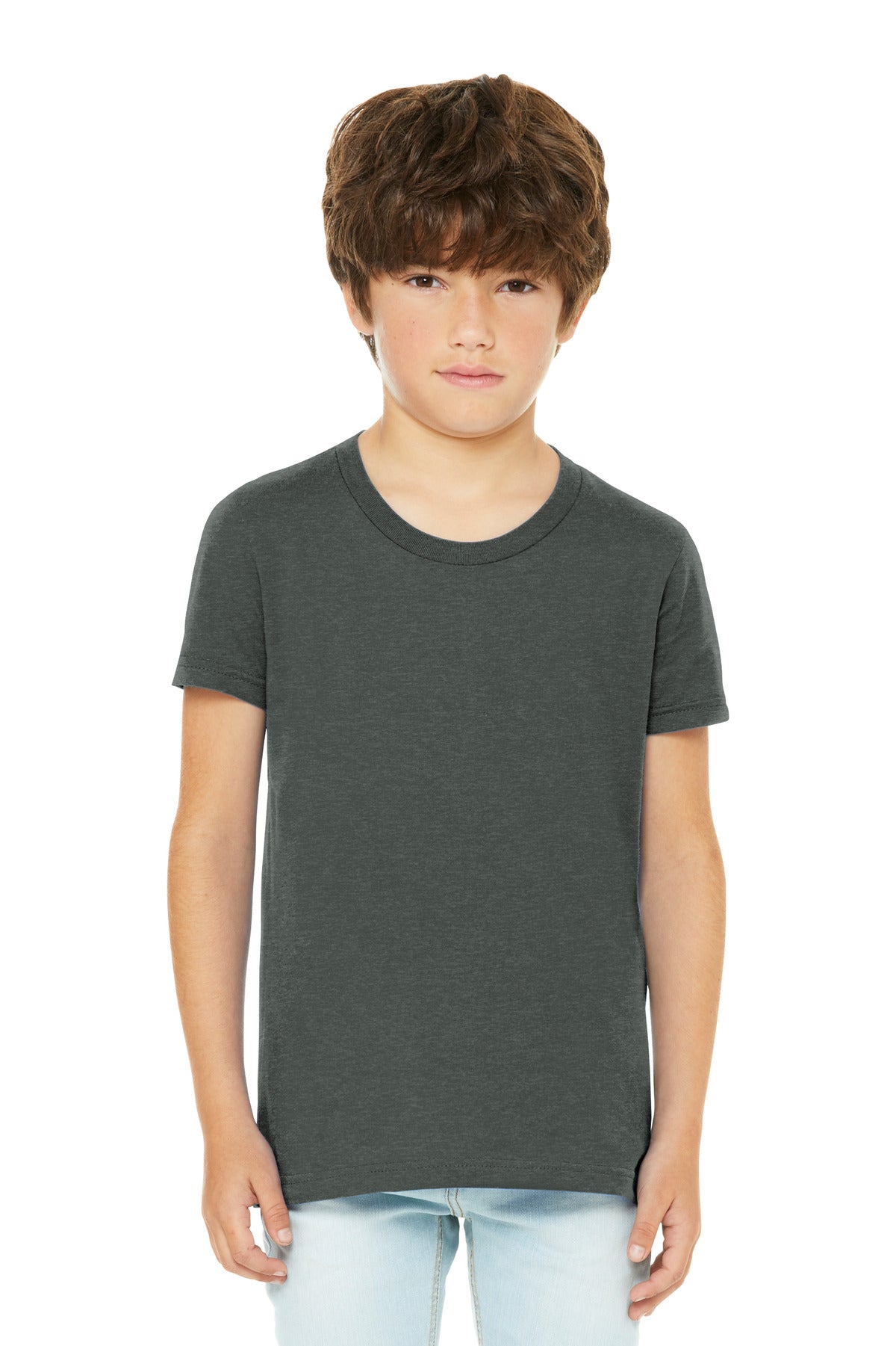 BELLA+CANVAS? Youth Heather CVC Tee BC3001YCVC