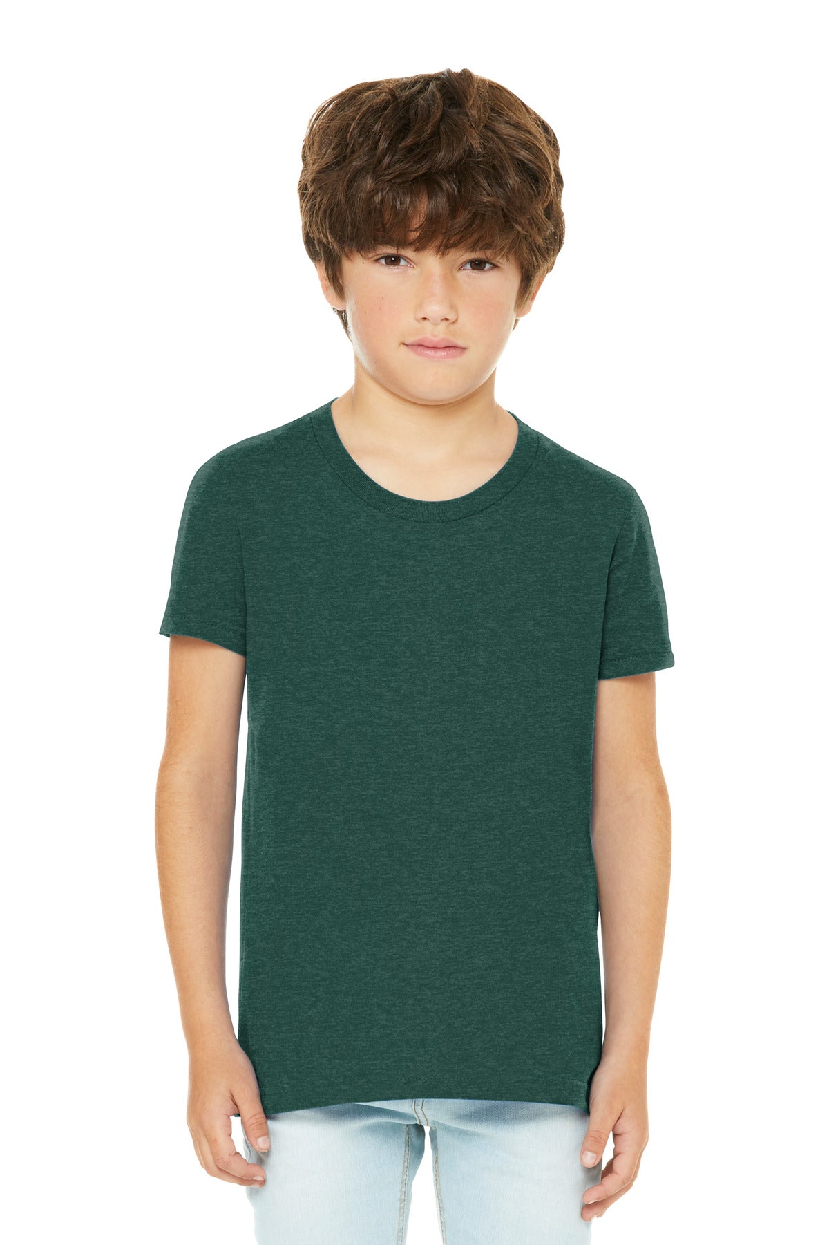 BELLA+CANVAS? Youth Heather CVC Tee BC3001YCVC