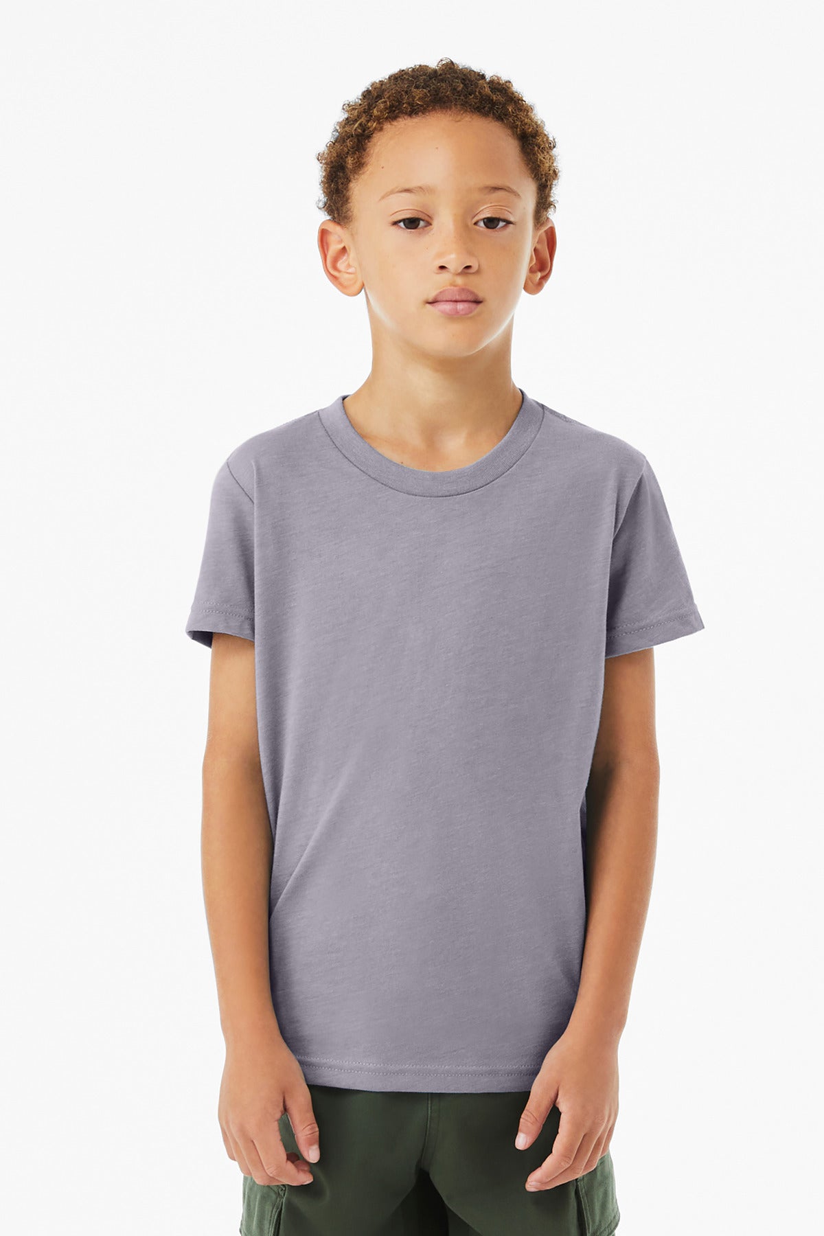 BELLA+CANVAS? Youth Heather CVC Tee BC3001YCVC
