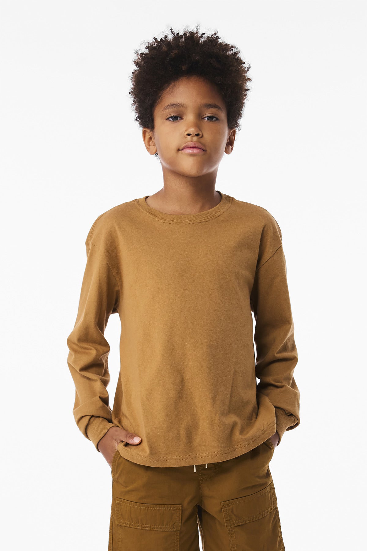 BELLA+CANVAS? Youth 6-Ounce Heavyweight Long Sleeve Tee BC3511Y