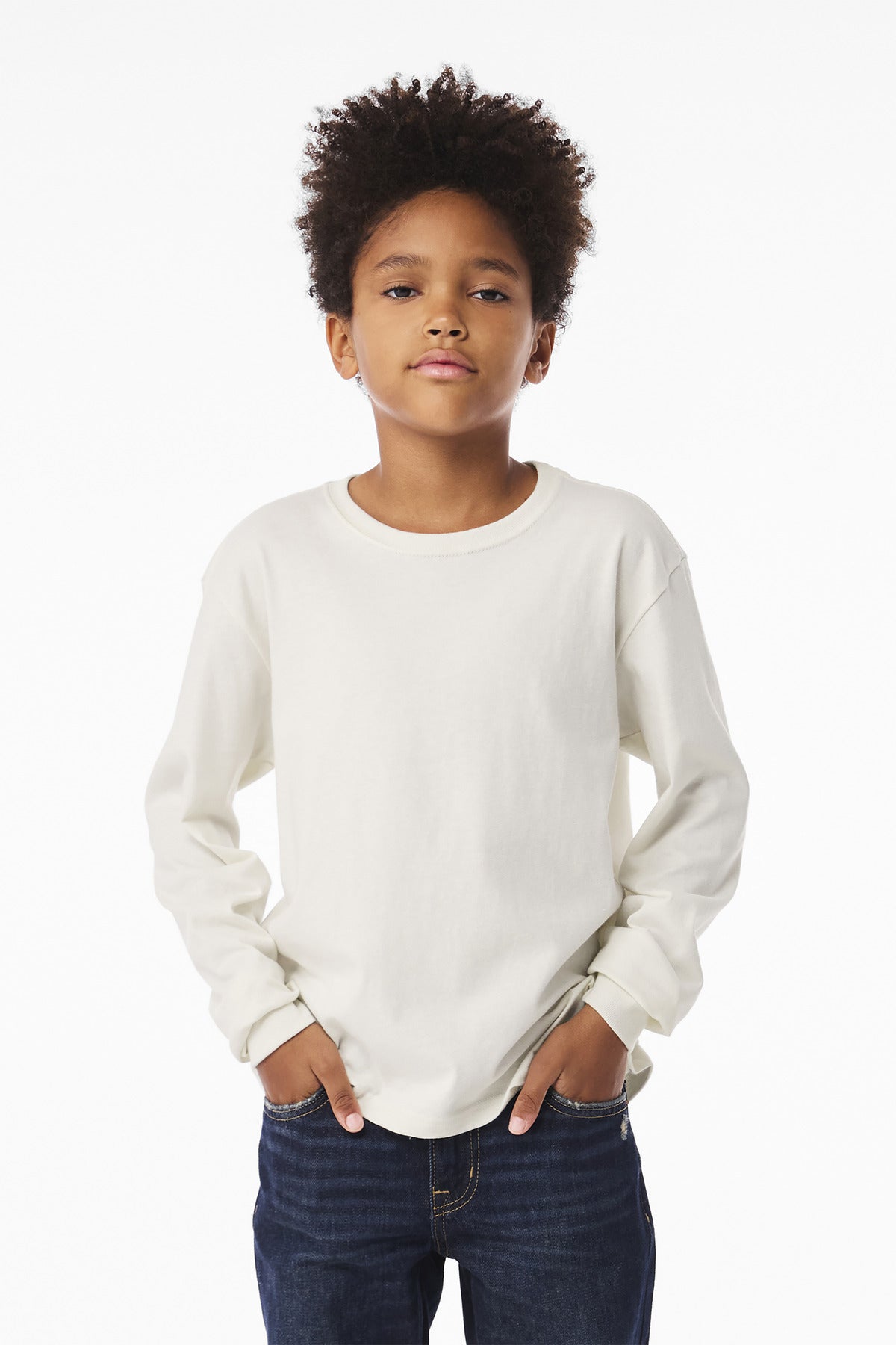 BELLA+CANVAS? Youth 6-Ounce Heavyweight Long Sleeve Tee BC3511Y