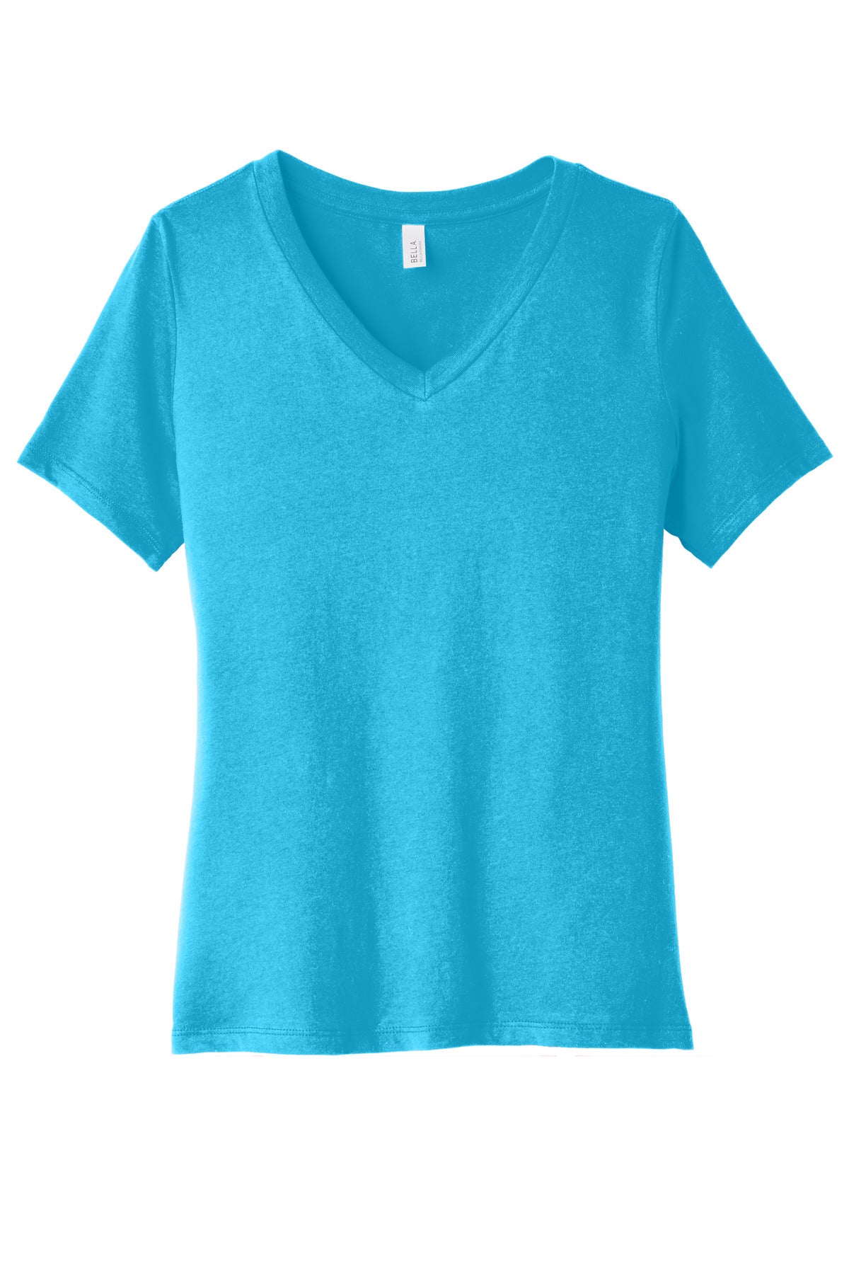 BELLA+CANVAS ? Women's Relaxed Jersey Short Sleeve V-Neck Tee. BC6405
