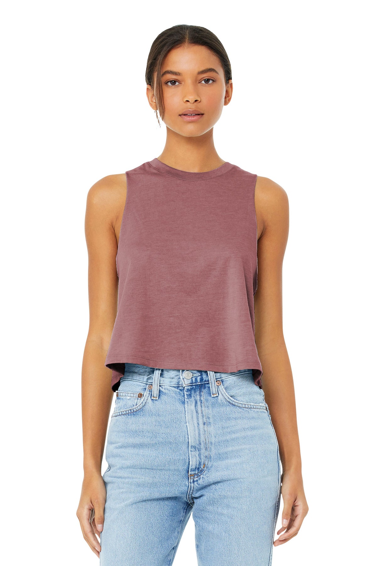 BELLA+CANVAS ? Women's Racerback Cropped Tank. BC6682
