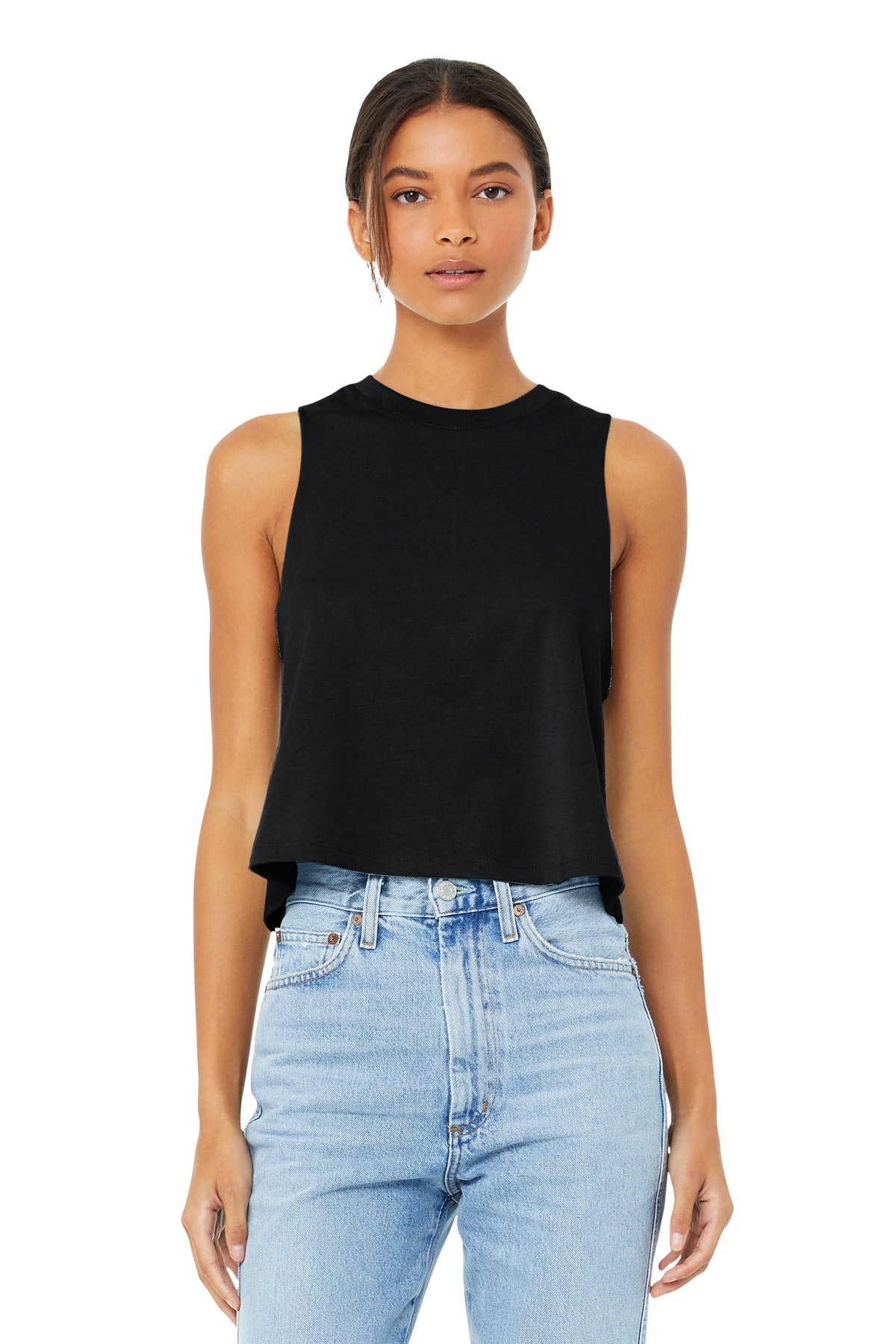 BELLA+CANVAS ? Women's Racerback Cropped Tank. BC6682