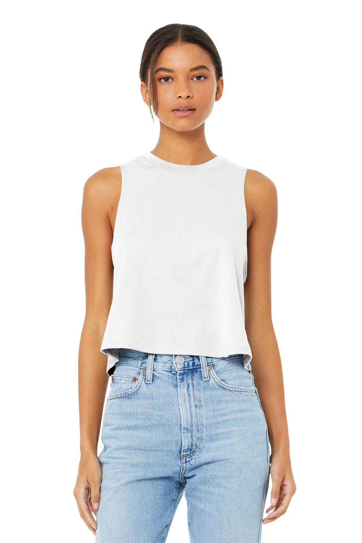 BELLA+CANVAS ? Women's Racerback Cropped Tank. BC6682