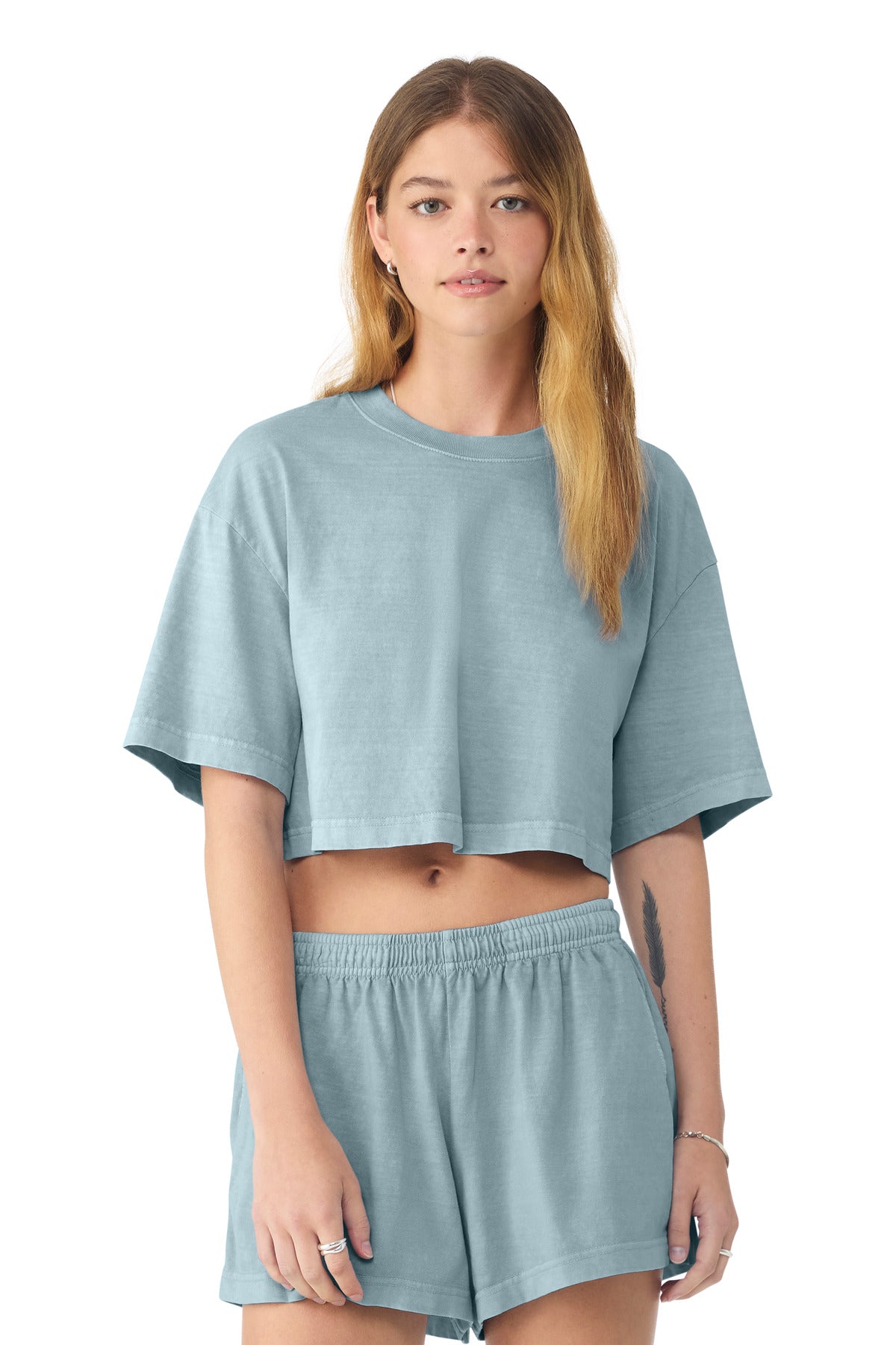 BELLA+CANVAS® Women's Heavyweight Garment-Dyed Cropped Tee BC6882GD
