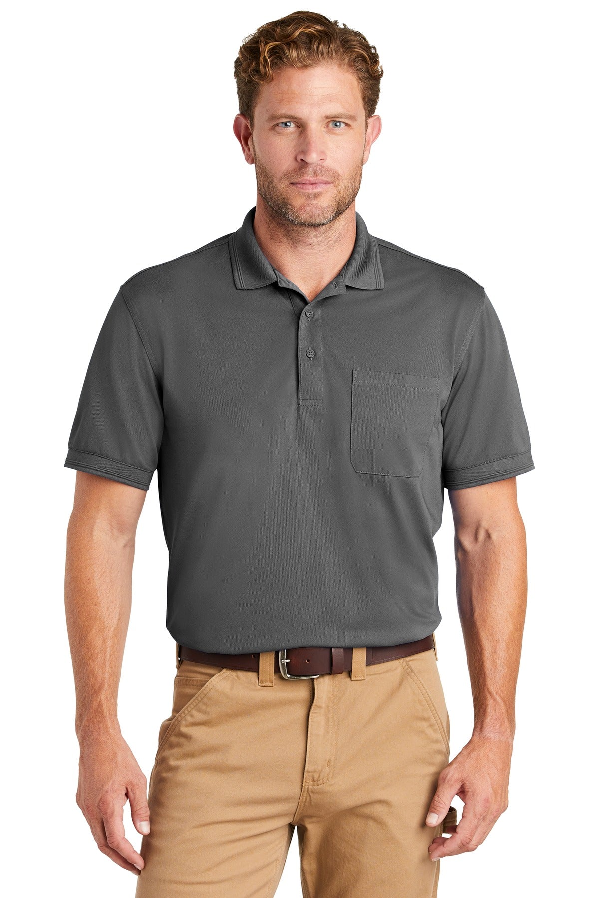 CornerStone ® Industrial Snag-Proof Pique Pocket Polo. CS4020P