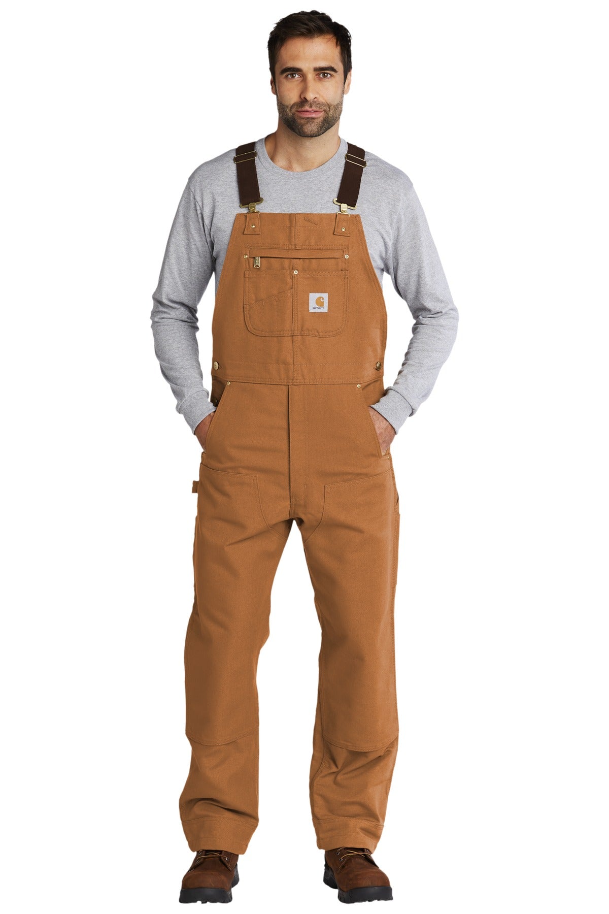 Carhartt® Duck Unlined Bib Overalls. CT102776