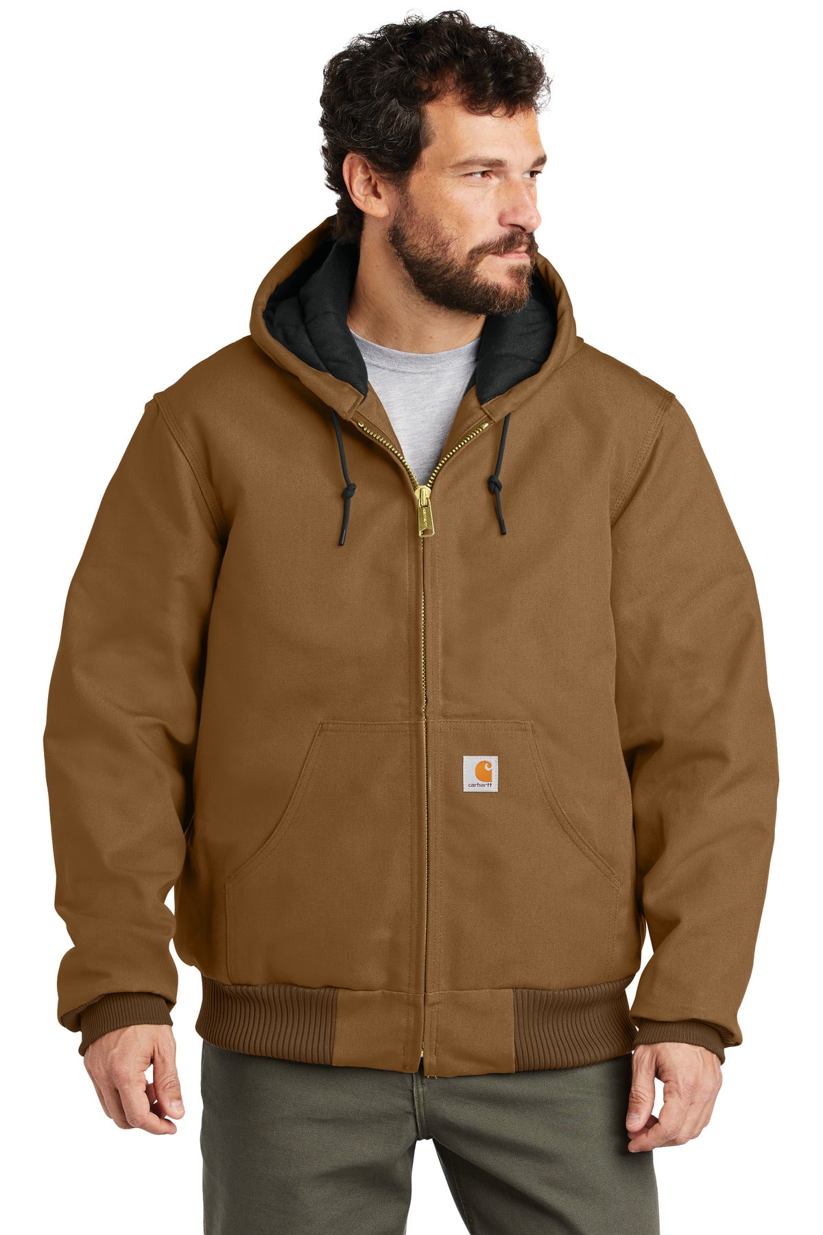 Carhartt ® Quilted-Flanne-Lined Duck Active Jac. CT106677