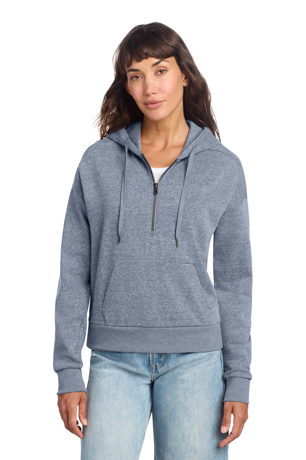 District® Women's Perfect Tri® Fleece 1/2-Zip Pullover DT1311